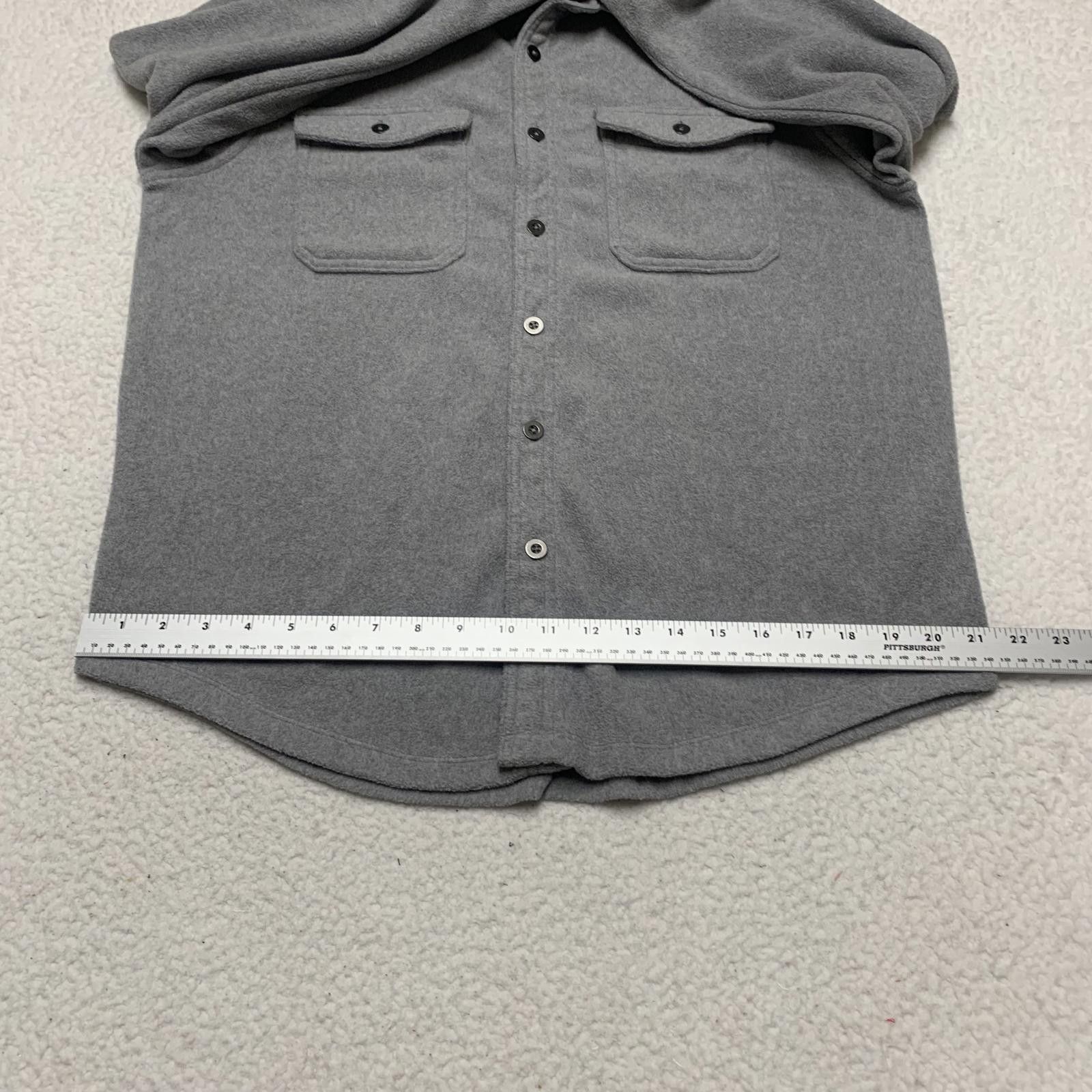 George George Men's Medium Gray Button-Up Flannel Shirt Size US M / EU 48-50 / 2 - 6 Thumbnail