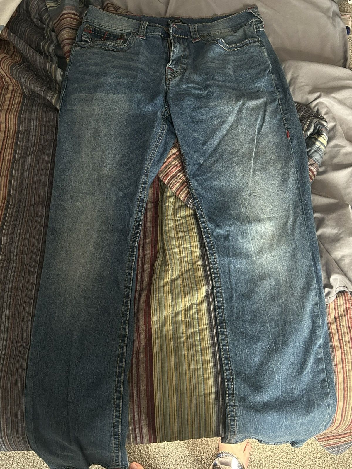 True Religion True Religion Rick Straight Jeans Size US 34 / EU 50 - 1 Thumbnail