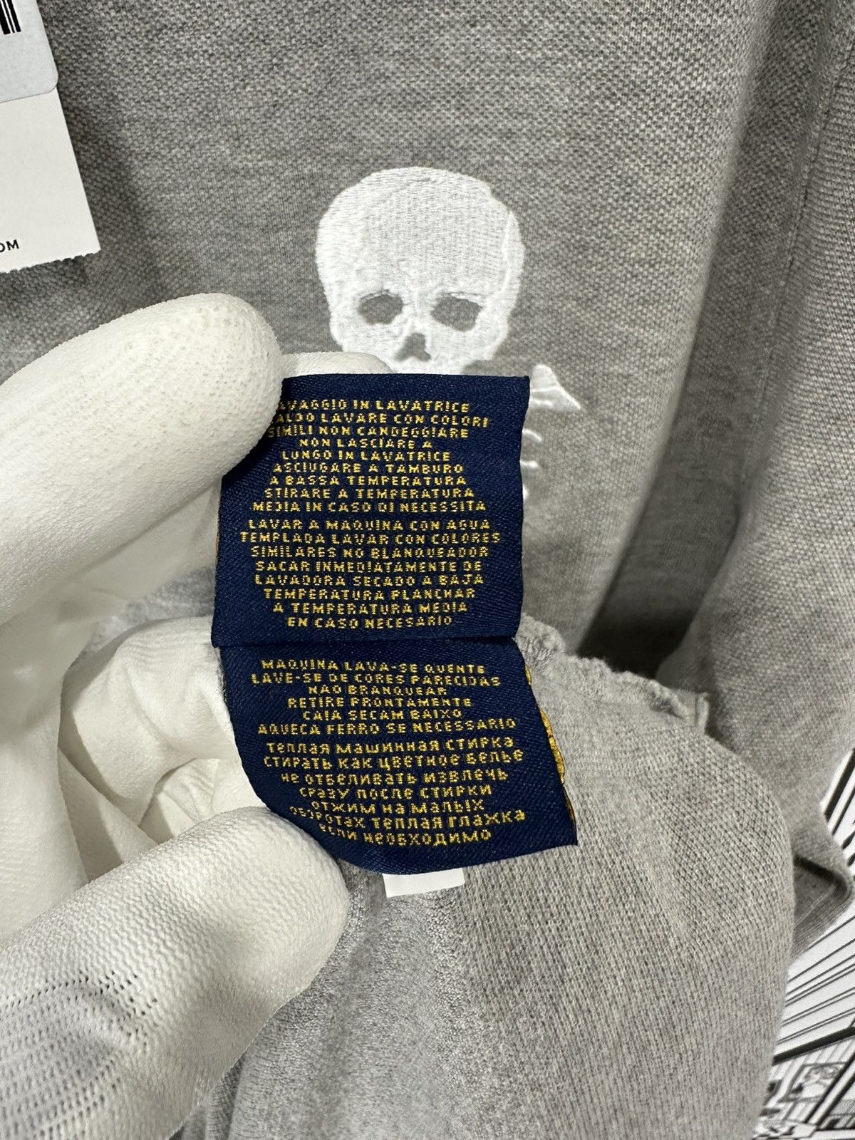 Rugby Ralph Lauren Rugby Ralph Lauren Skull & Bones R.F.C Polo Grey XL Size US XL / EU 56 / 4 - 9 Thumbnail