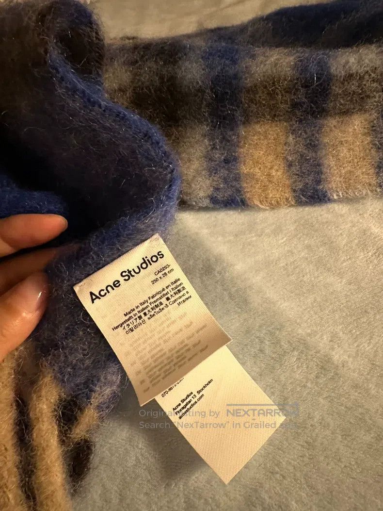 Acne Studios Acne Studios Blue Scarf Size ONE SIZE - 3 Thumbnail