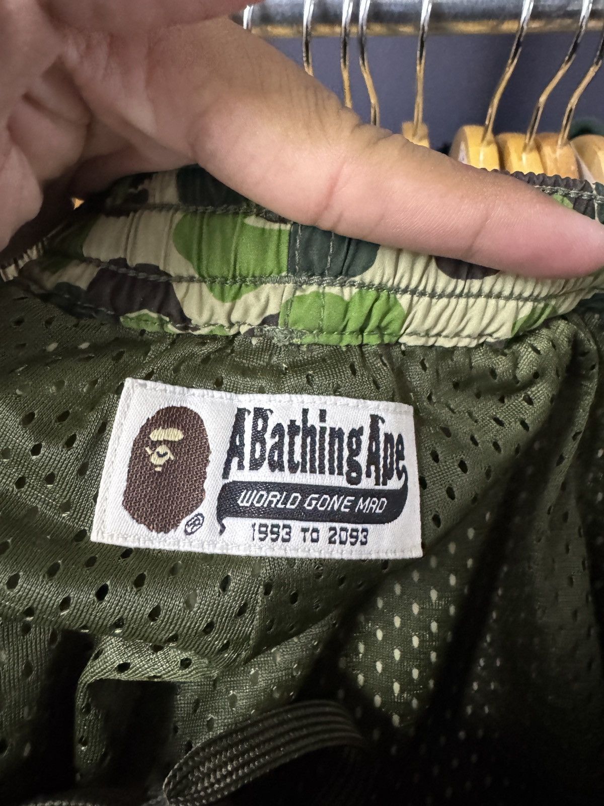 Bape Bape short green camo Size US 31 - 4 Thumbnail