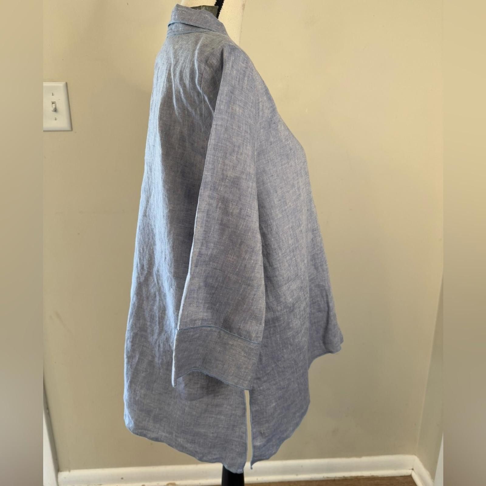 Other Connie’s Moon Light light blue boho linen jacket SZ SM Size S / US 4 / IT 40 - 2 Thumbnail