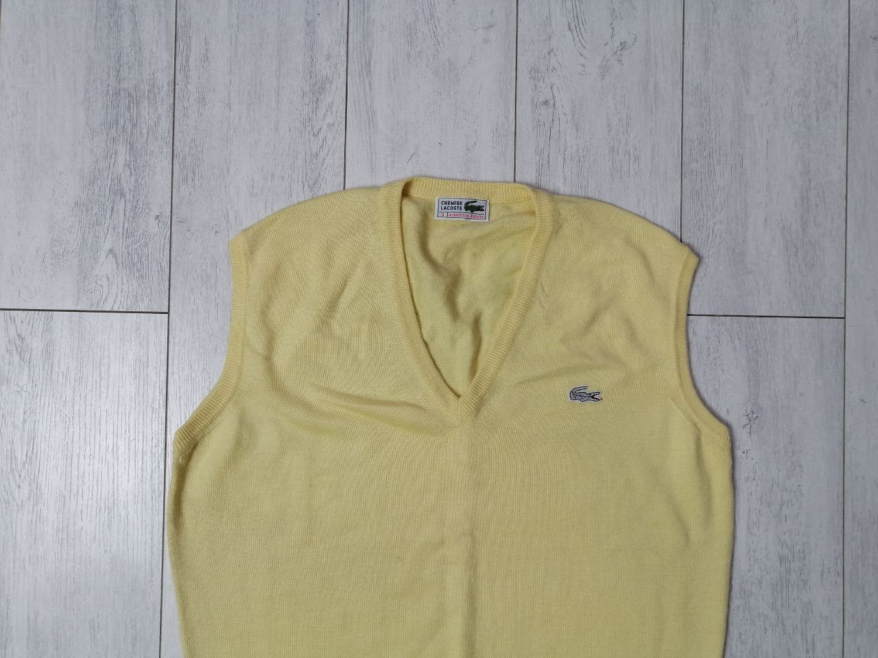 Lacoste × Vintage Vintage 90's Lacoste Wool Vest Size M Size US M / EU 48-50 / 2 - 2 Thumbnail