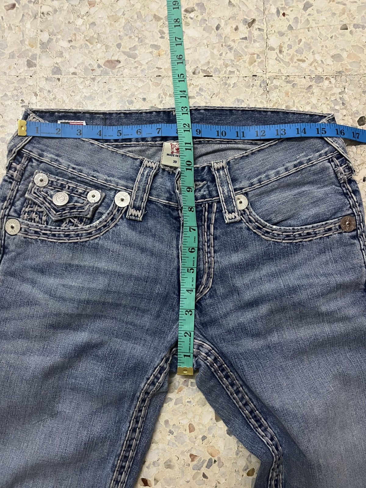 True Religion Vintage Y2K Japanese brand True religion light blue wash Size US 32 / EU 48 - 12 Thumbnail