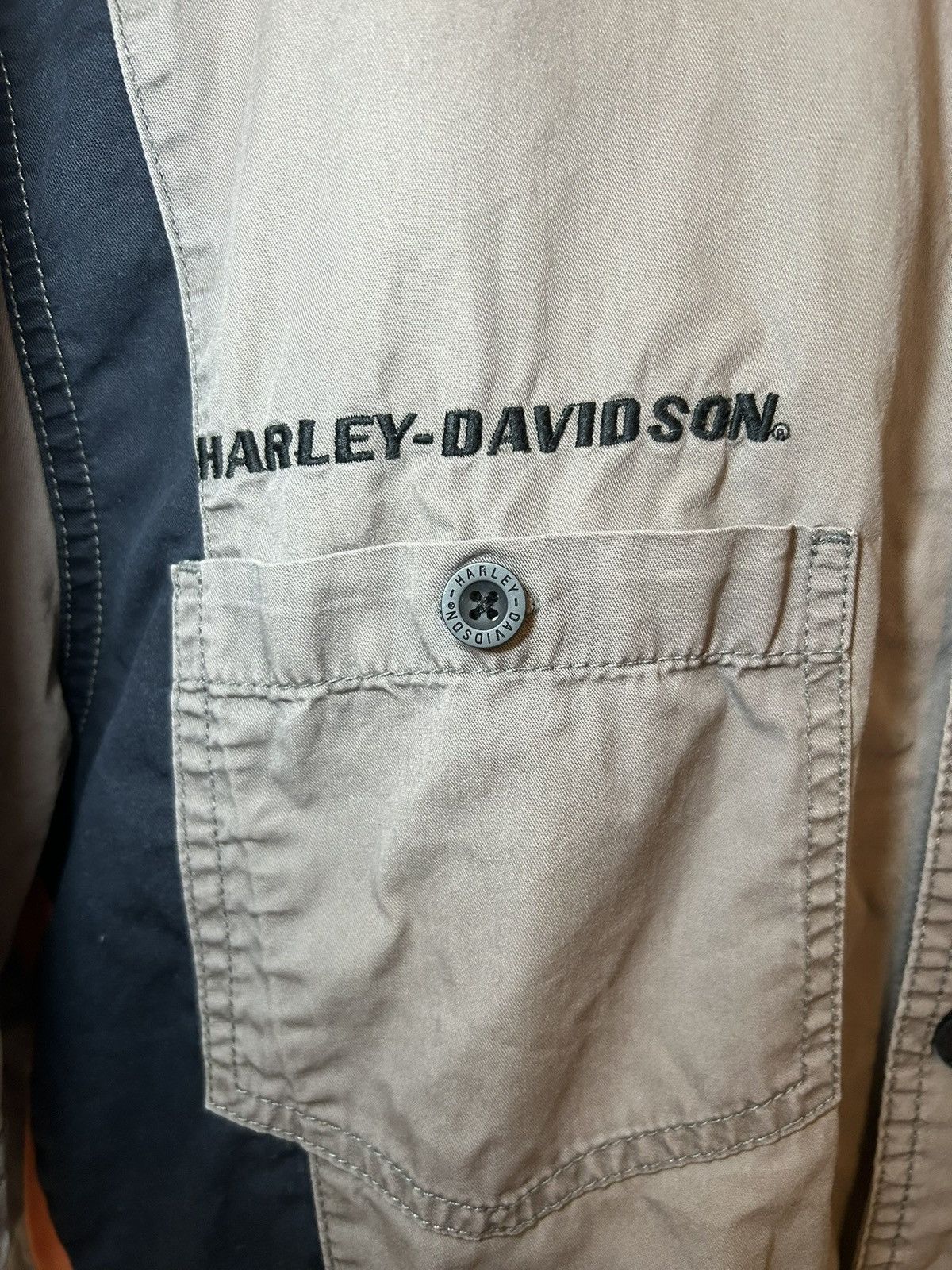 Harley Davidson Vintage Harley Davidson motorcycle button up shirt Size US L / EU 52-54 / 3 - 9 Thumbnail