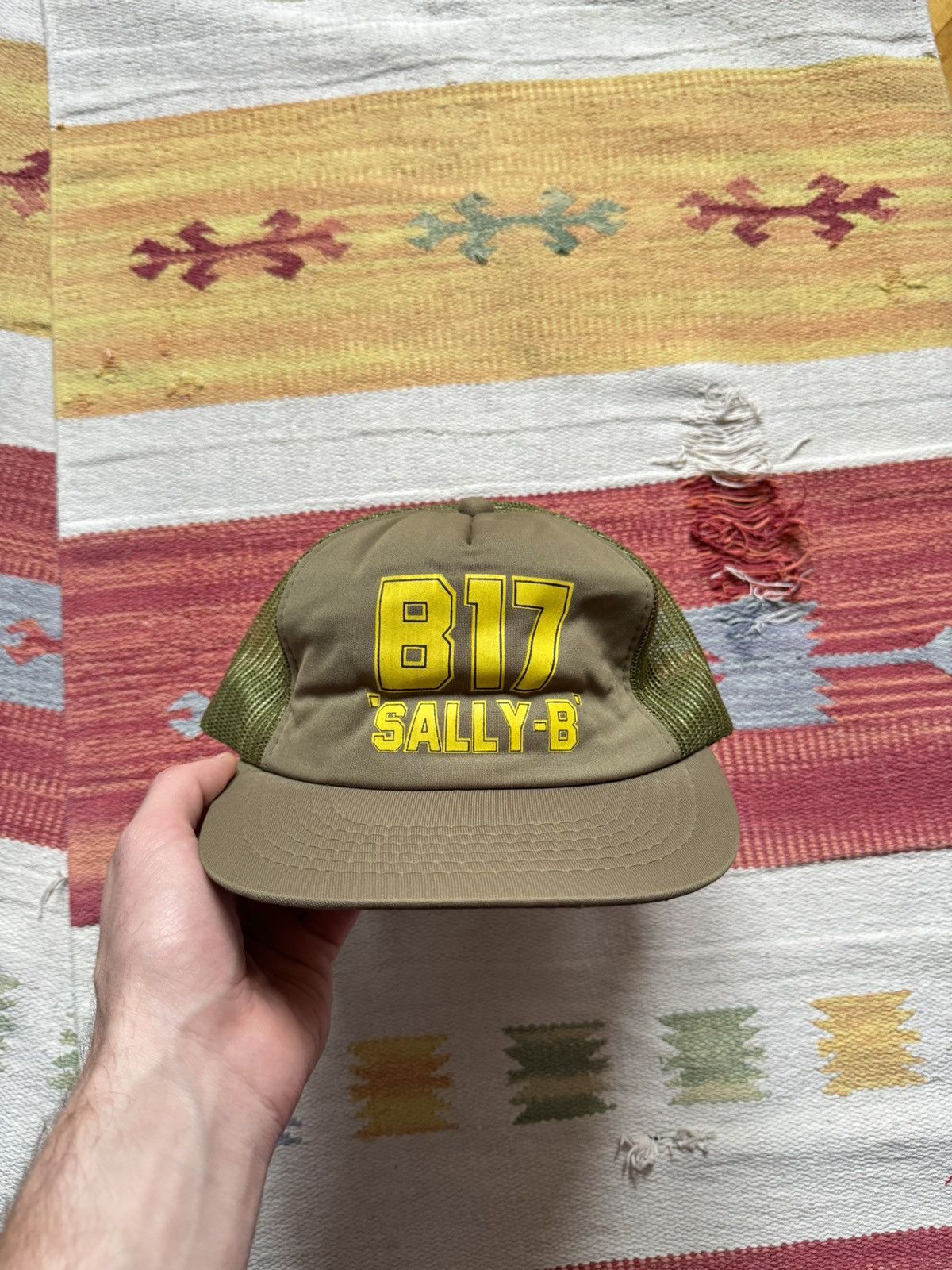 Other Vintage 90’s Boeing B17 Flying Sally-B Air Force Trucker Hat Size ONE SIZE - 2 Thumbnail
