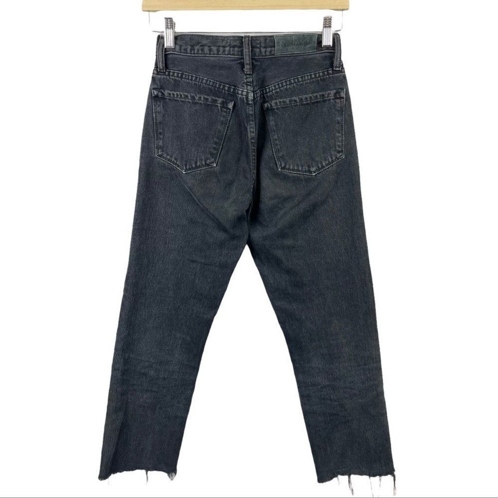Aritzia ARITZIA The Castings Black Slim Fit Denim w/ Raw Hem US 24 Size 24" / US 00 / IT 34 - 3 Thumbnail