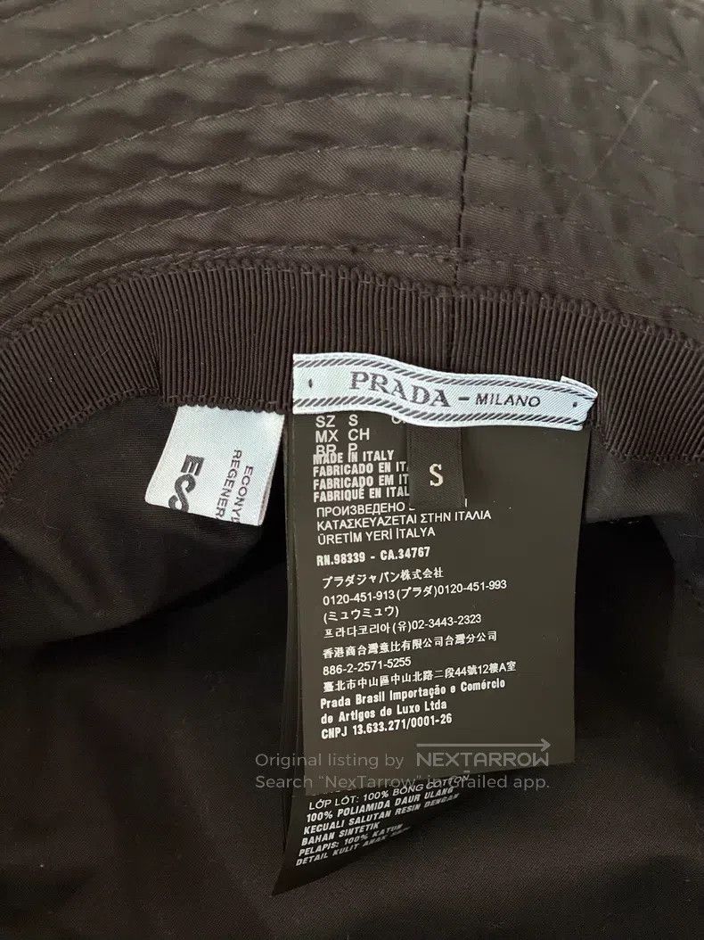 Prada Prada Triangle black fisherman's hat Size ONE SIZE - 4 Thumbnail