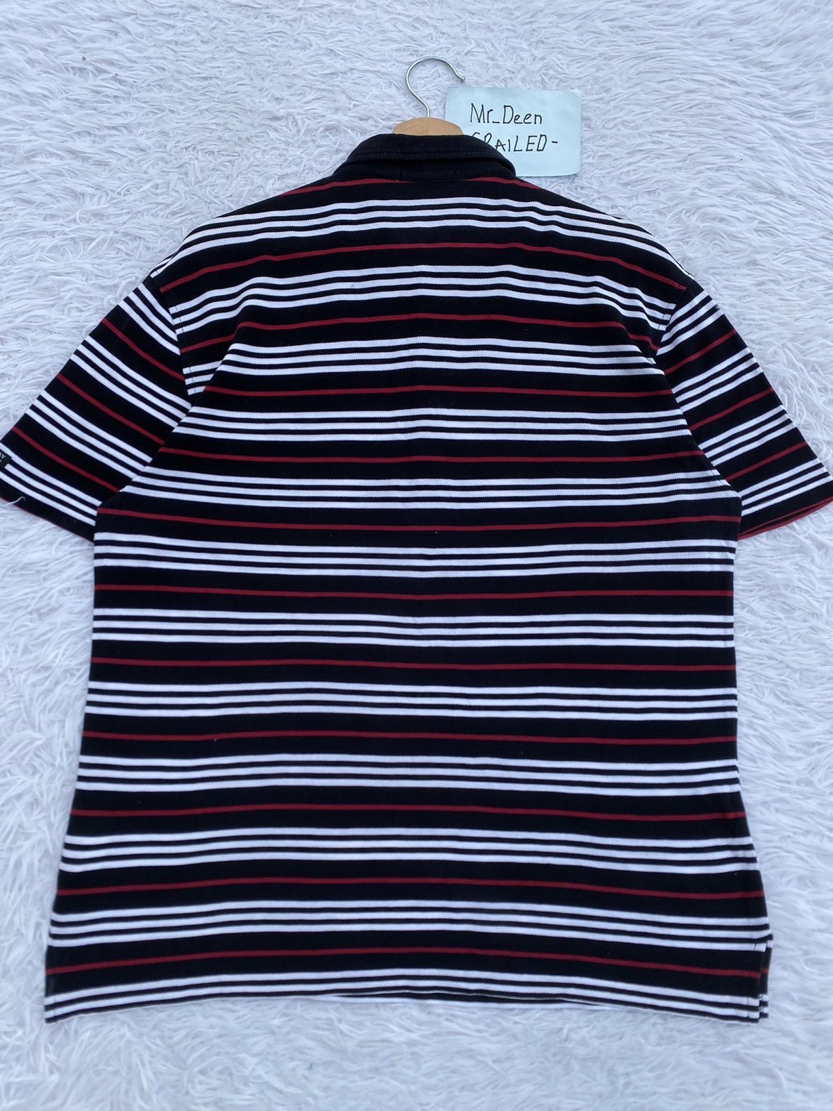 Burberry Rare Vintage Burberry Black Label Stripes Polo Tee Size US M / EU 48-50 / 2 - 21 Thumbnail