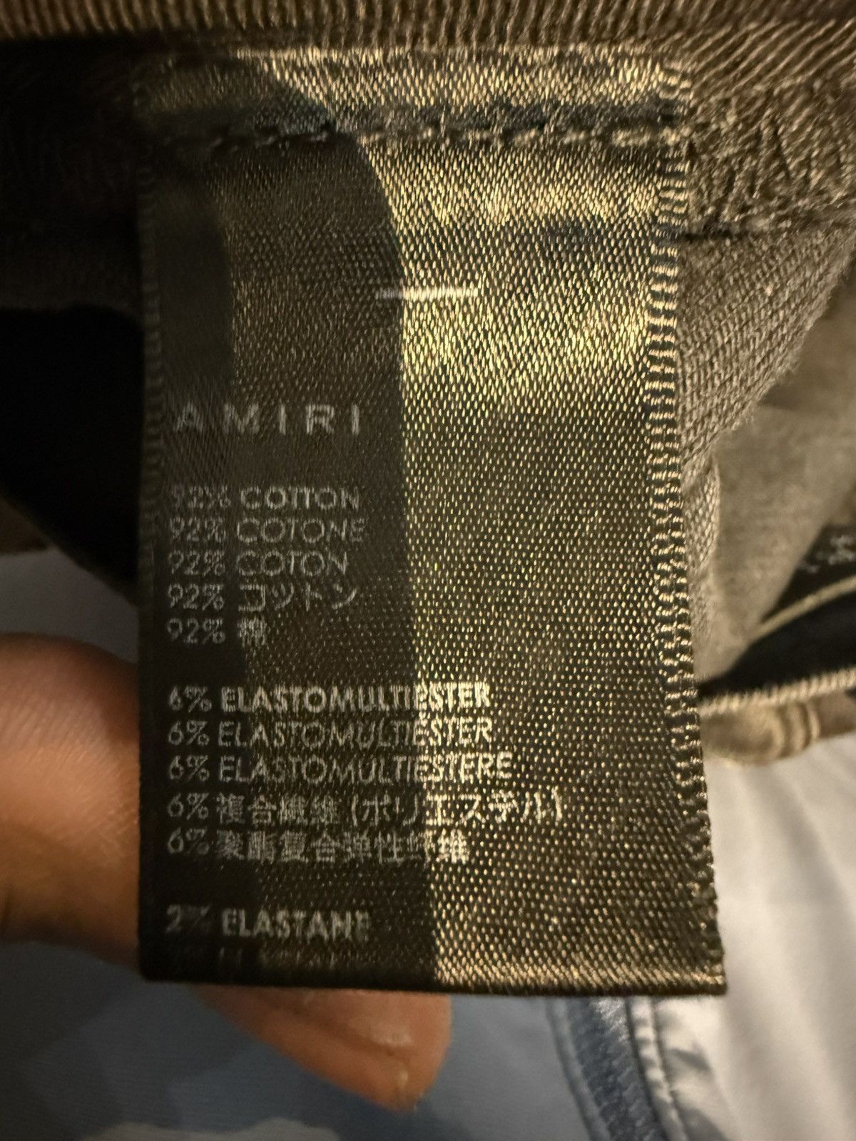 Amiri Amiri Grey Stacked Skinny Jeans Size US 38 / EU 54 - 5 Thumbnail