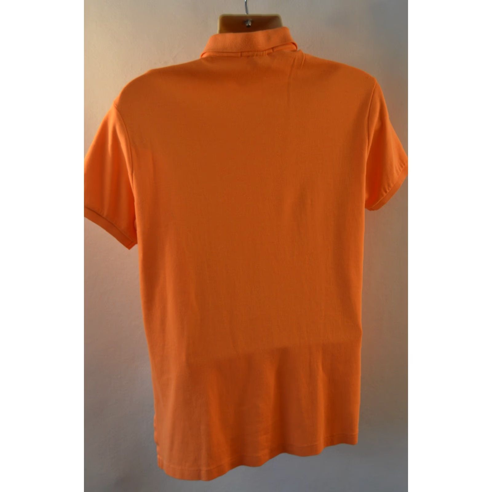 Ralph Lauren Ralph Lauren Polo Shirt Polo Mens M Orange Solid Pony Logo Short Sleeve Classic 100% Cotton Regular Fit Size US M / EU 48-50 / 2 - 2 Thumbnail