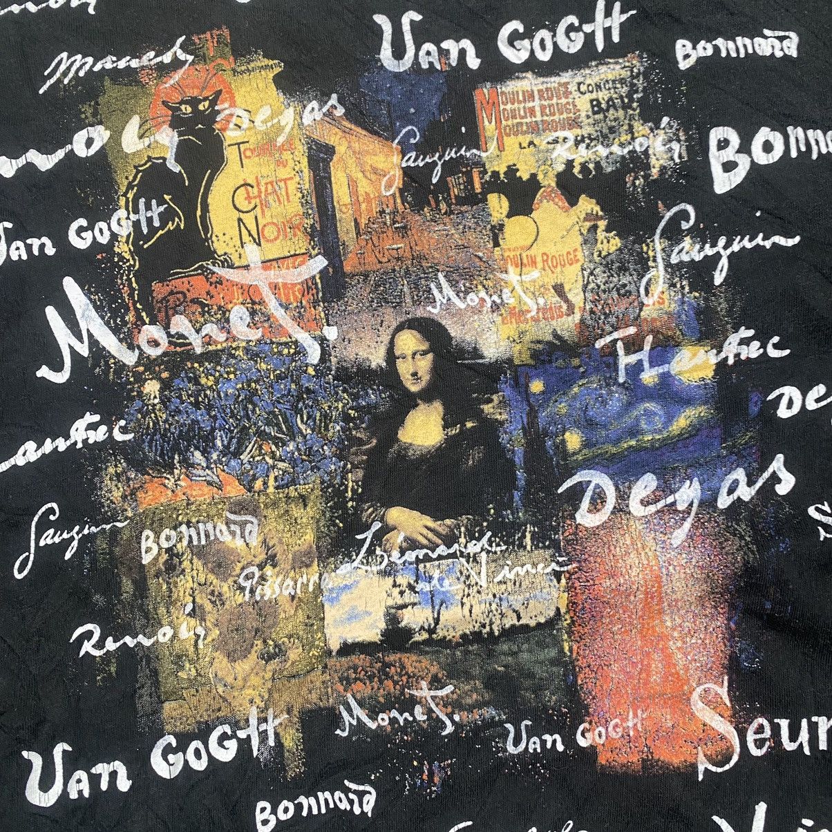 Vintage Grail 90s Euro Monalisa Iconic Artist Painter Tee Size US XXL / EU 58 / 5 - 4 Thumbnail