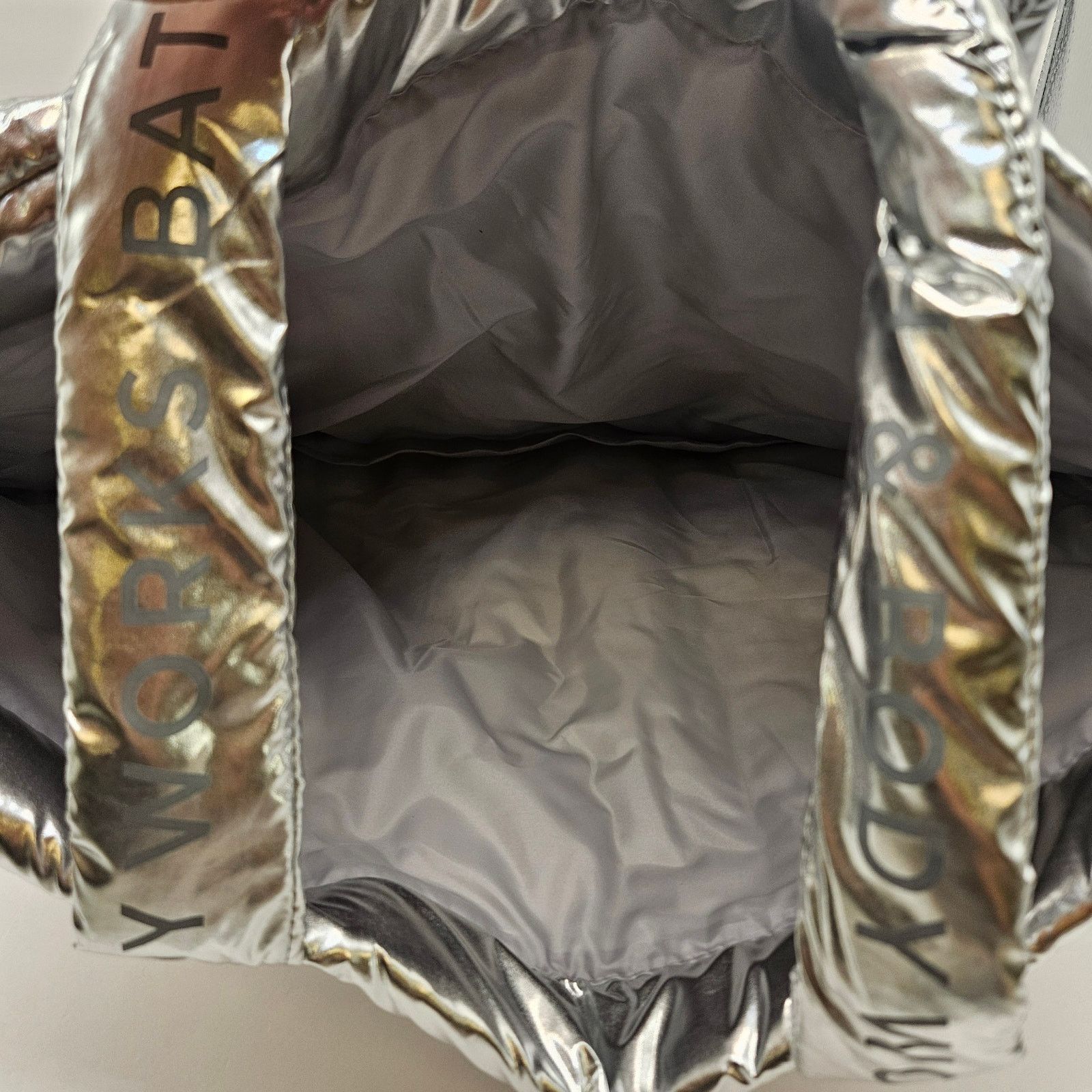 Other BATH & BODY WORKS QUILTED METALLIC CHROME TOTE NWT Size ONE SIZE - 3 Thumbnail