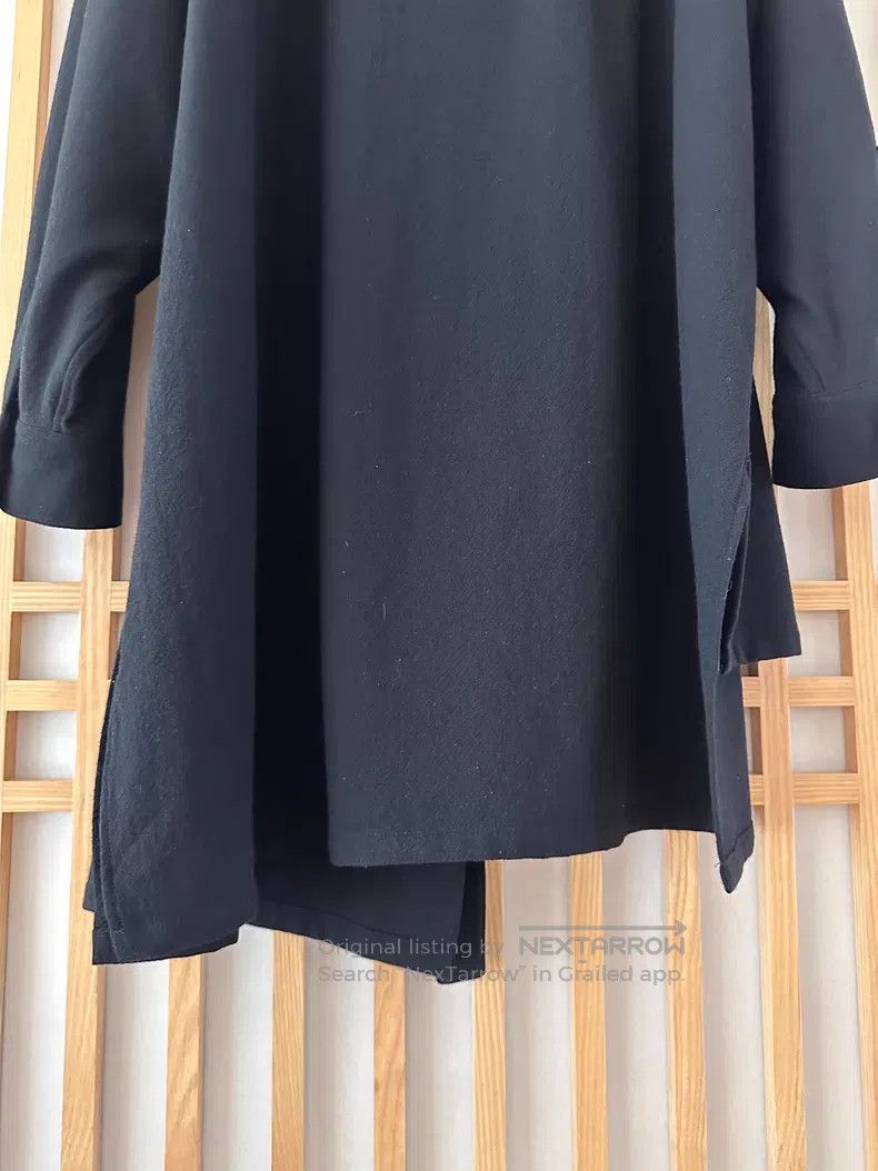 Yohji Yamamoto Yohji Yamamoto Solid Black Long Shirt Size US M / EU 48-50 / 2 - 4 Thumbnail