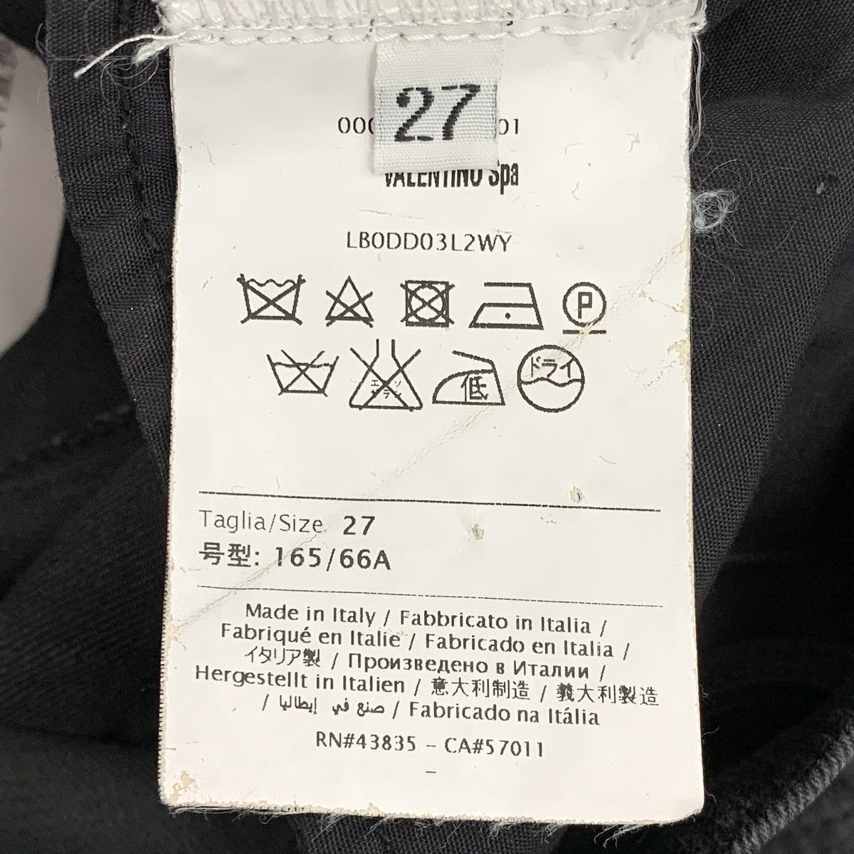 Valentino Valentino Black Stud Embellished Cotton Casual Pants K26WX Size 27" / US 4 / IT 40 - 6 Thumbnail