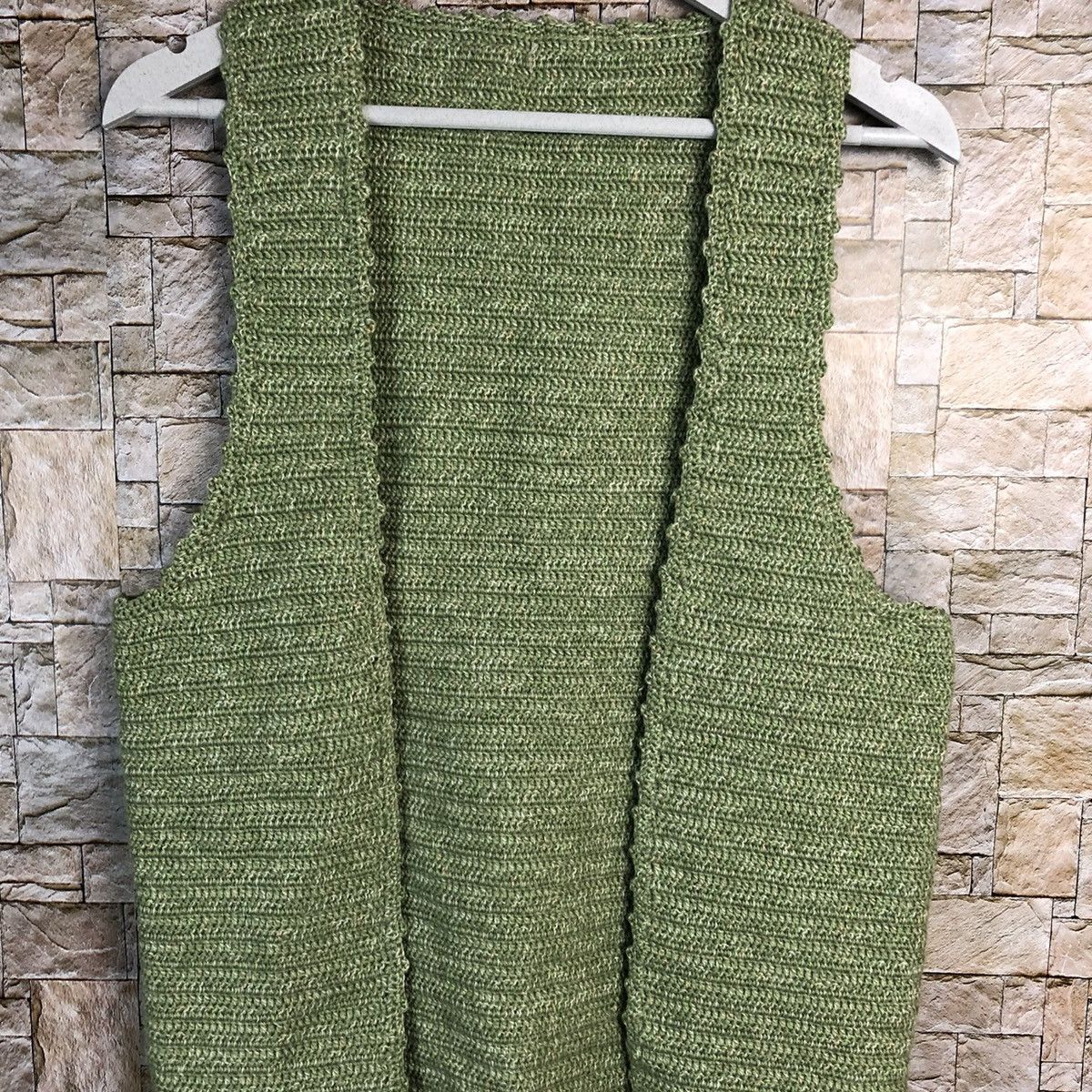 Homespun Knitwear Japanese Brand Green knitwear Vest #A269 Size US S / EU 44-46 / 1 - 5 Thumbnail
