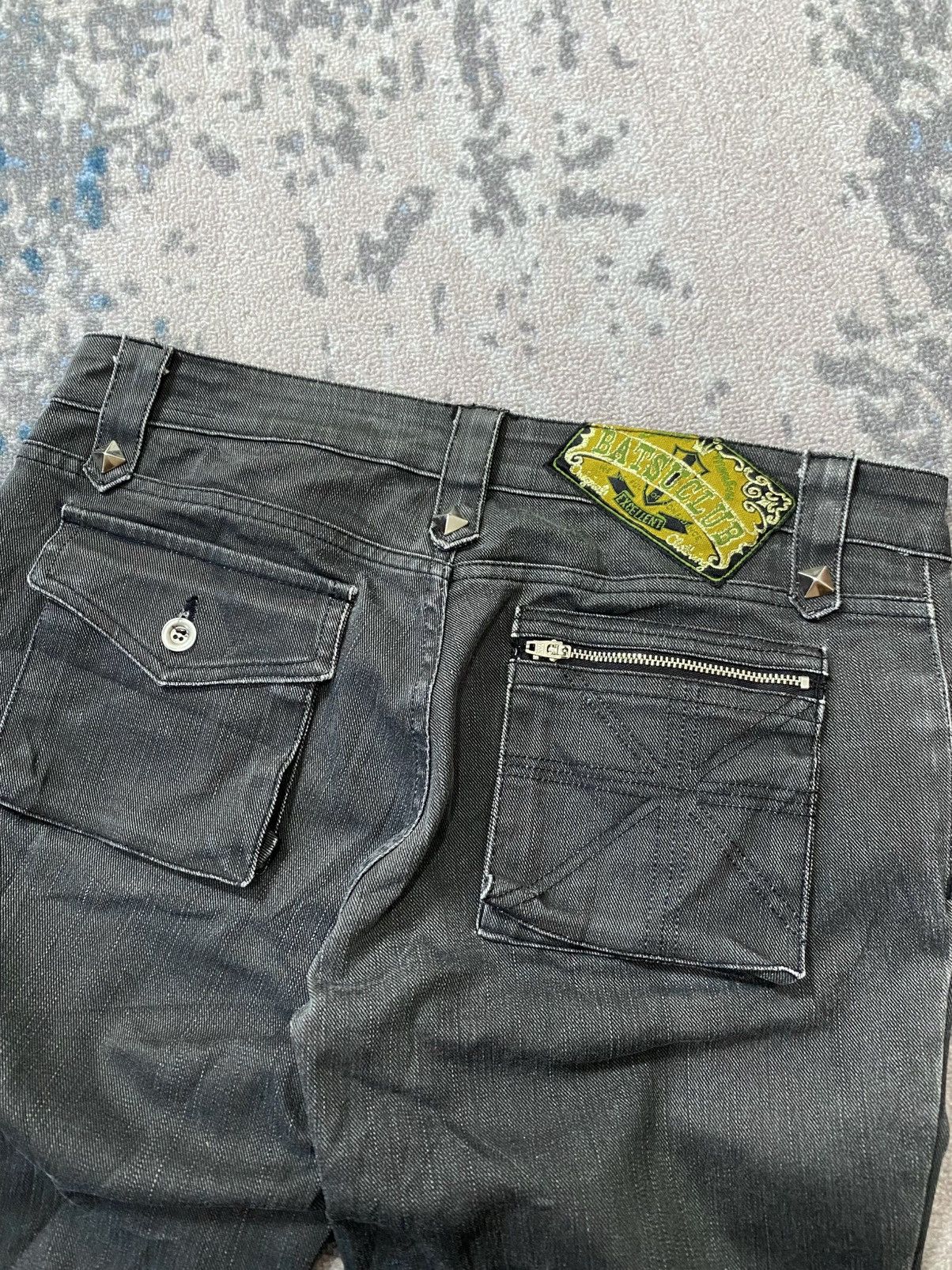 Hysteric Glamour Ba-tsu Bondage Washed Studded Jeans Size US 32 / EU 48 - 3 Thumbnail