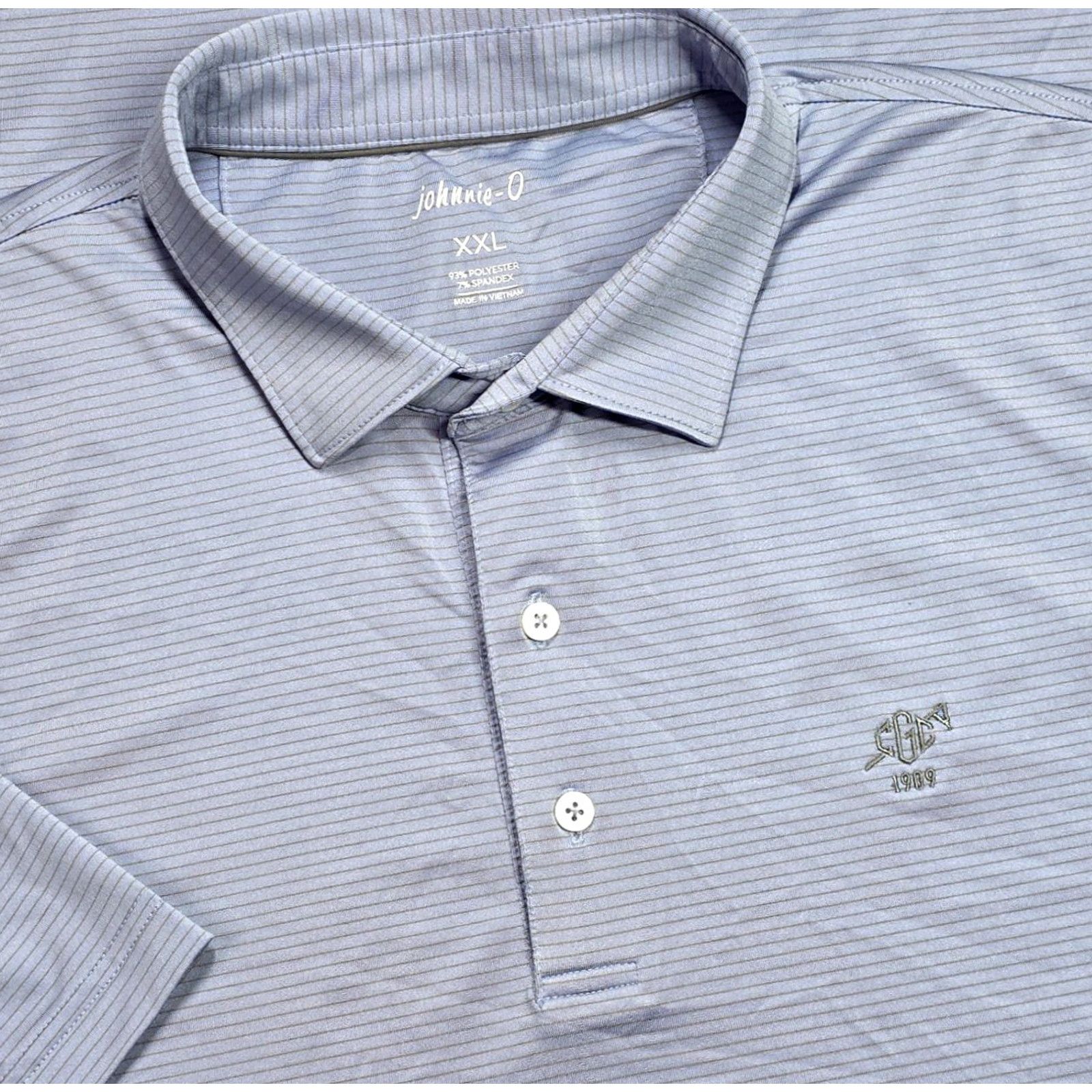 johnnie-O johnnie-O Polo Shirt Men 2XL Short Sleeve Purple Plum Crazy Starmount Logo embroidered Button-Up Casual Activewear Polo Clothing Size US XXL / EU 58 / 5 - 2 Thumbnail