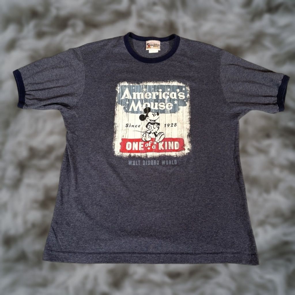 Disney VINTAGE Disney Mickey Mouse Shirt Mens Small Blue 2000s Cartoon Graphic Print Crew Neck Short Sleeve Mens Size US S / EU 44-46 / 1 - 1 Thumbnail