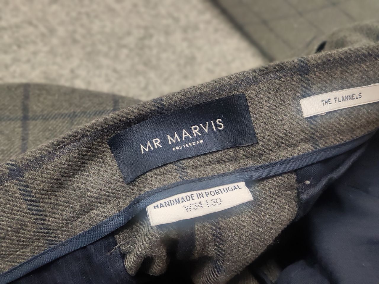 Other MR Marvis Design The Flannels Wool Blend Gray Trouser Pants Size US 32 / EU 48 - 18 Thumbnail