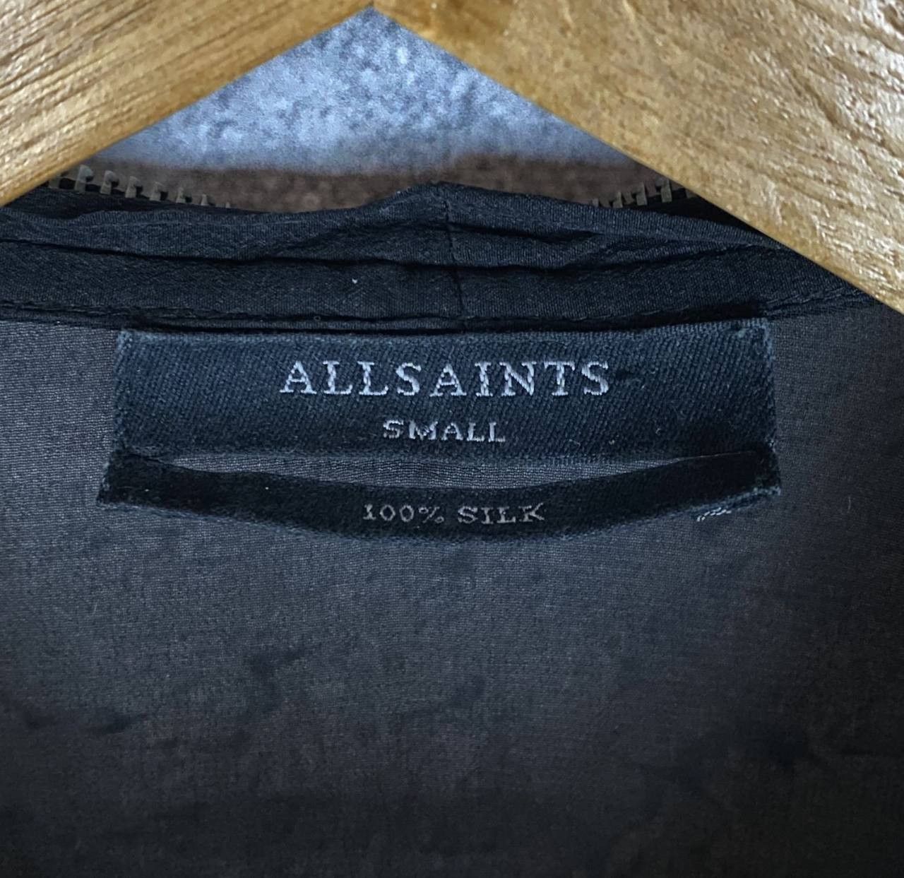 Allsaints Allsaints Dress Women's Size S Silk Black Sleeveless Size S / US 4 / IT 40 - 4 Thumbnail