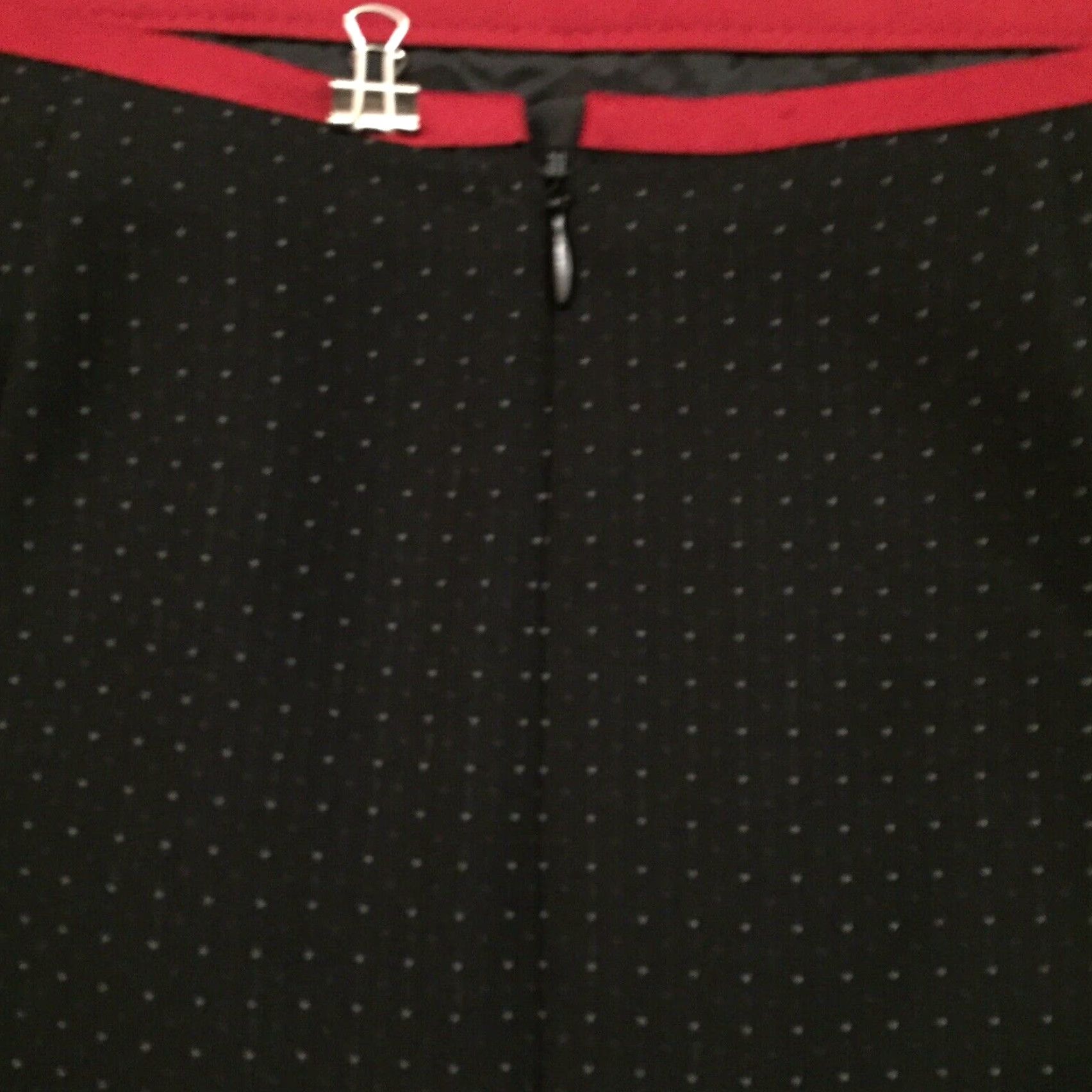 Kasper Kasper Skirt Petite 4P Black Polka Dot Knee Length High Waist Lined Pleated Women Size 27" / US 4 / IT 40 - 7 Thumbnail
