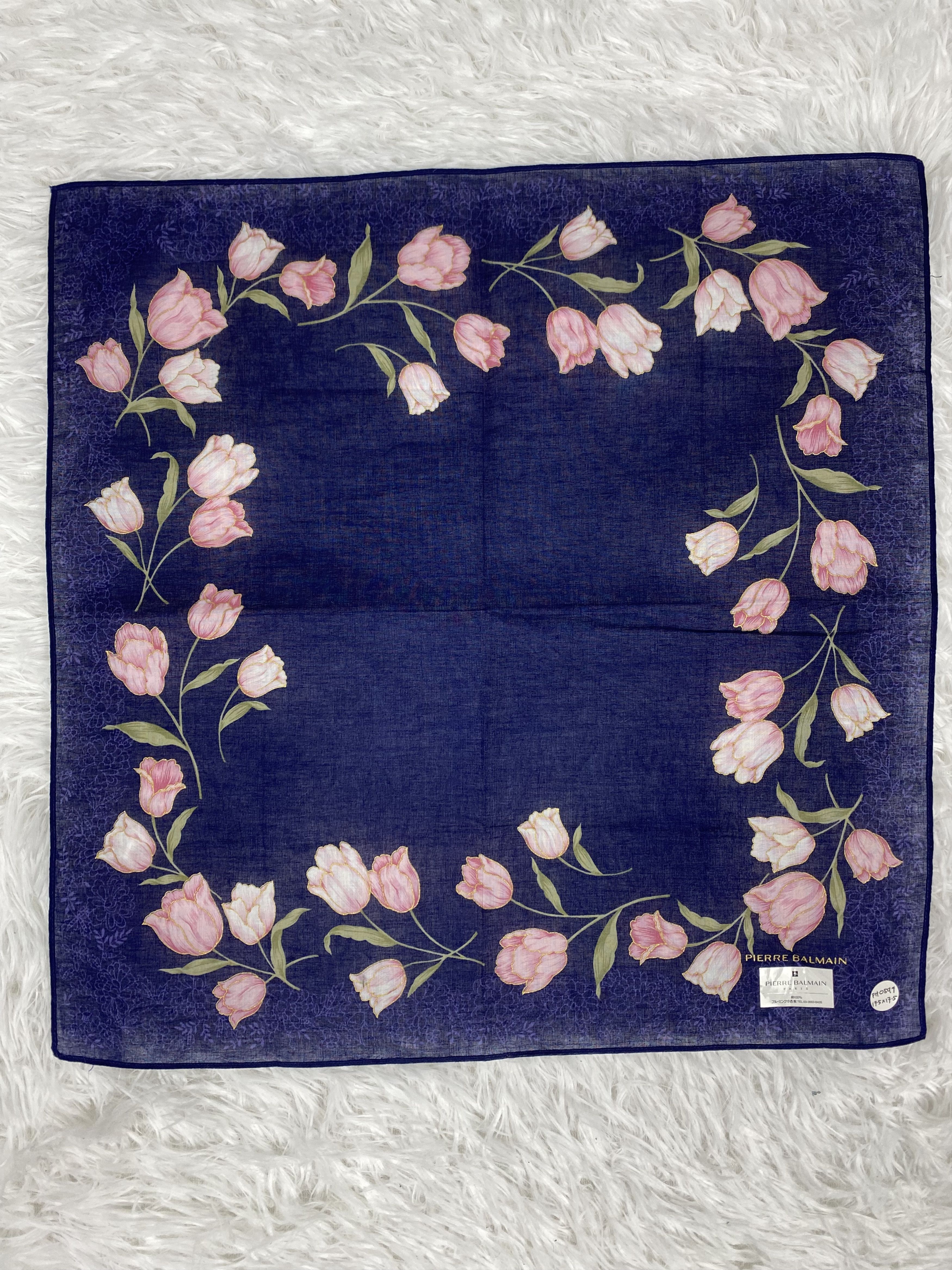 Pierre Balmain Vintage Pierre Balmain Handkerchief Neckerchief PH0597 Size ONE SIZE - 3 Thumbnail