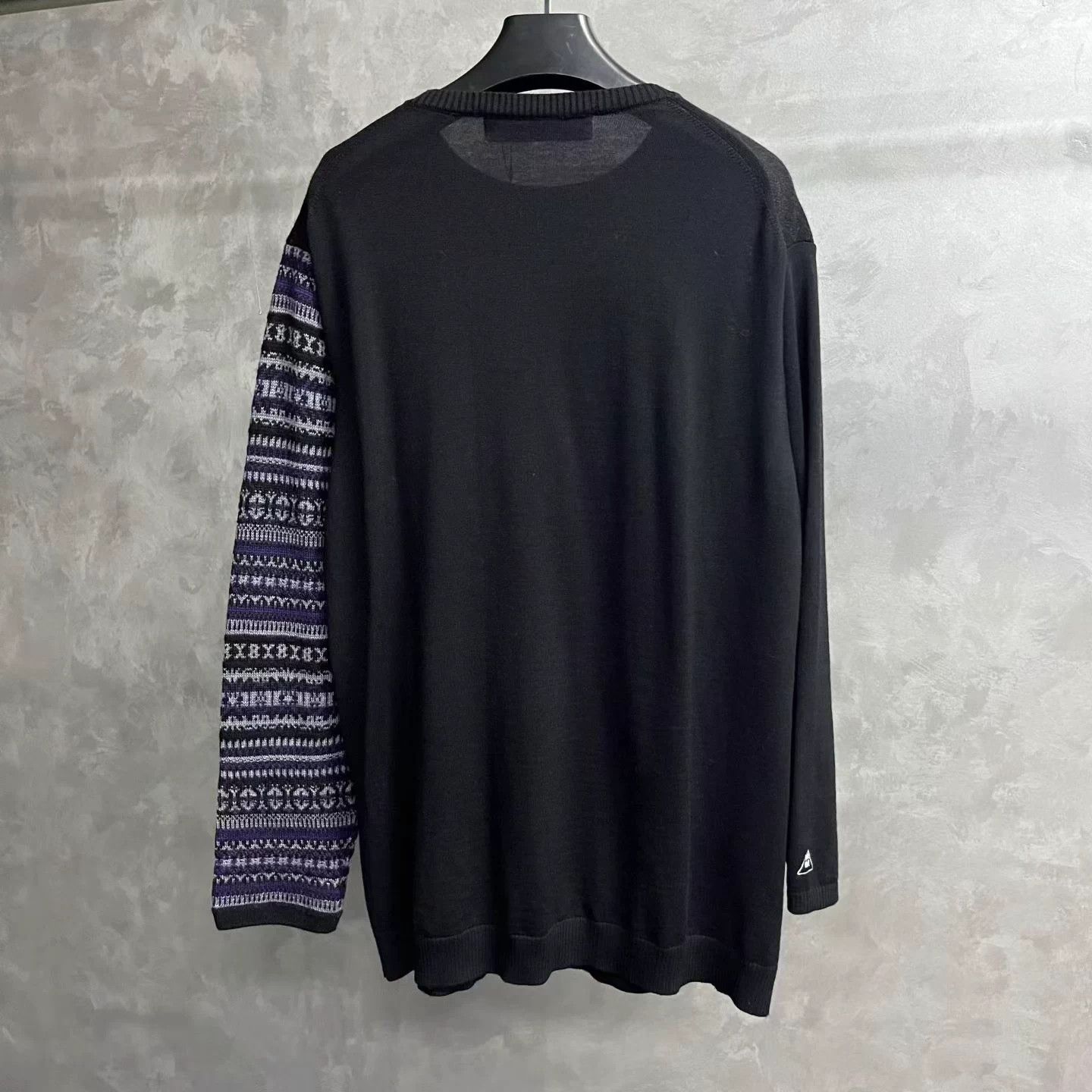 Yohji Yamamoto Yohji Yamamoto Black Crewneck Longsleeve Sweater 3 Size US XL / EU 56 / 4 - 2 Thumbnail