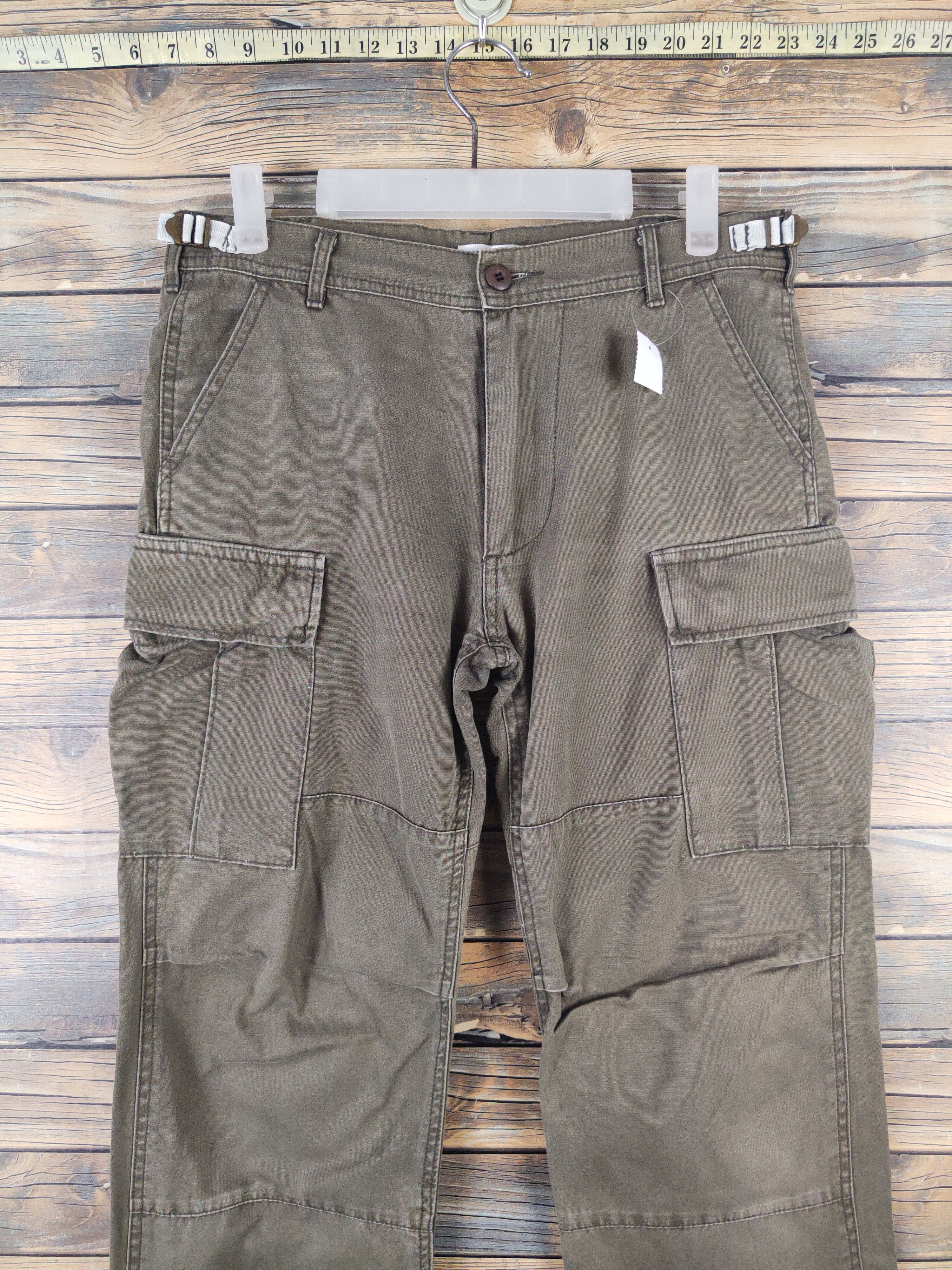 Japanese Brand DLL Close Up Olive Multipocket Tactical Cargo Pants #733 Size US 31 - 2 Thumbnail