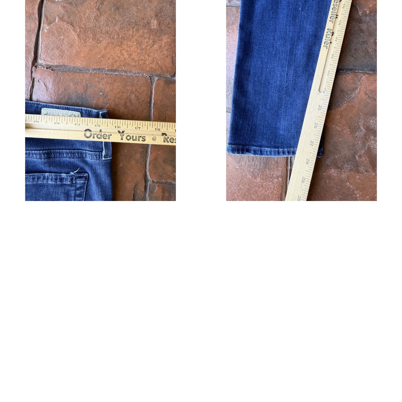 Vintage AG Adriano Goldschmied High Rise The Farrah Skinny Crop Jeans Women’s 31R Washed Blue Crop Skinny Jeans Women’s 31R AG Farrah Size 24" / US 00 / IT 34 - 8 Thumbnail