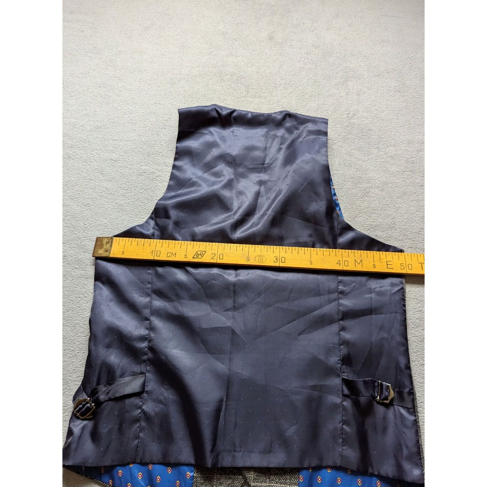Marcs Marc Darcy Gray Waistcoat Vest Gilet Mens Size 38R Formal Smart Casual Size US XXS / EU 40 - 8 Thumbnail