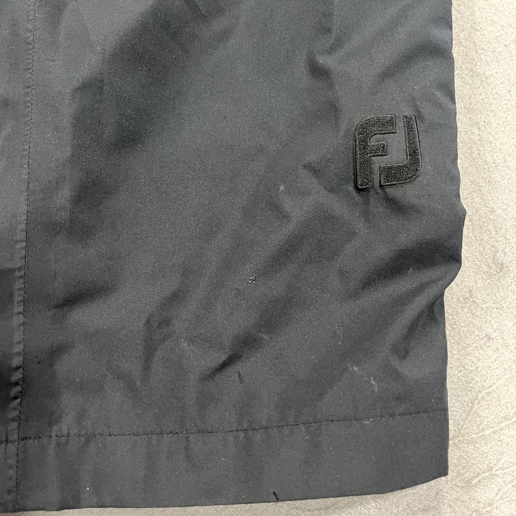 Footjoy FootJoy DryJoys Pants Mens Large Black Waterproof Golf Elastic Waist Lightweight Rain Pants Size US 33 - 4 Thumbnail