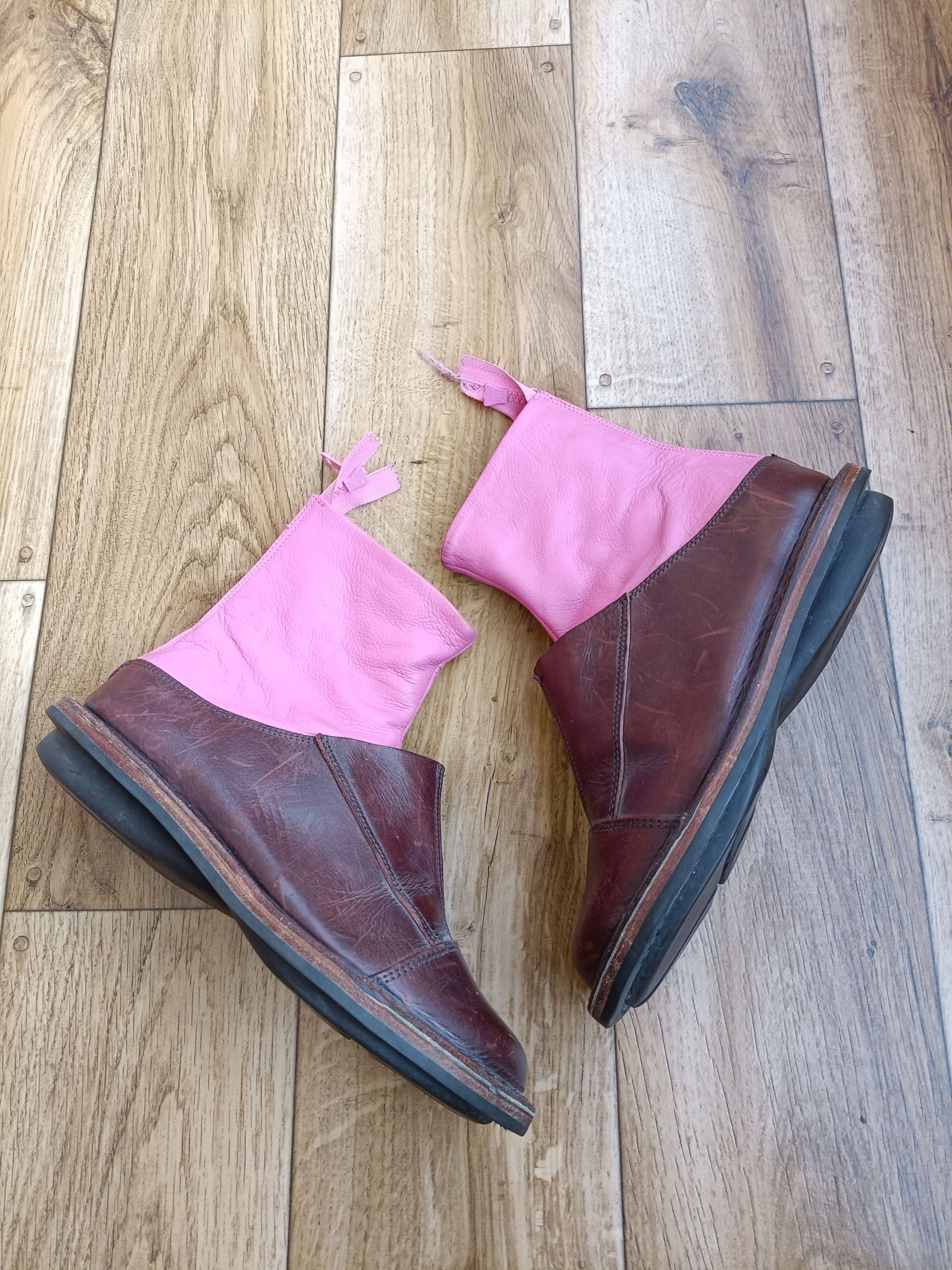 Trippen × Vintage Trippen Women Leather Boots Size US 7 / IT 37 - 5 Thumbnail