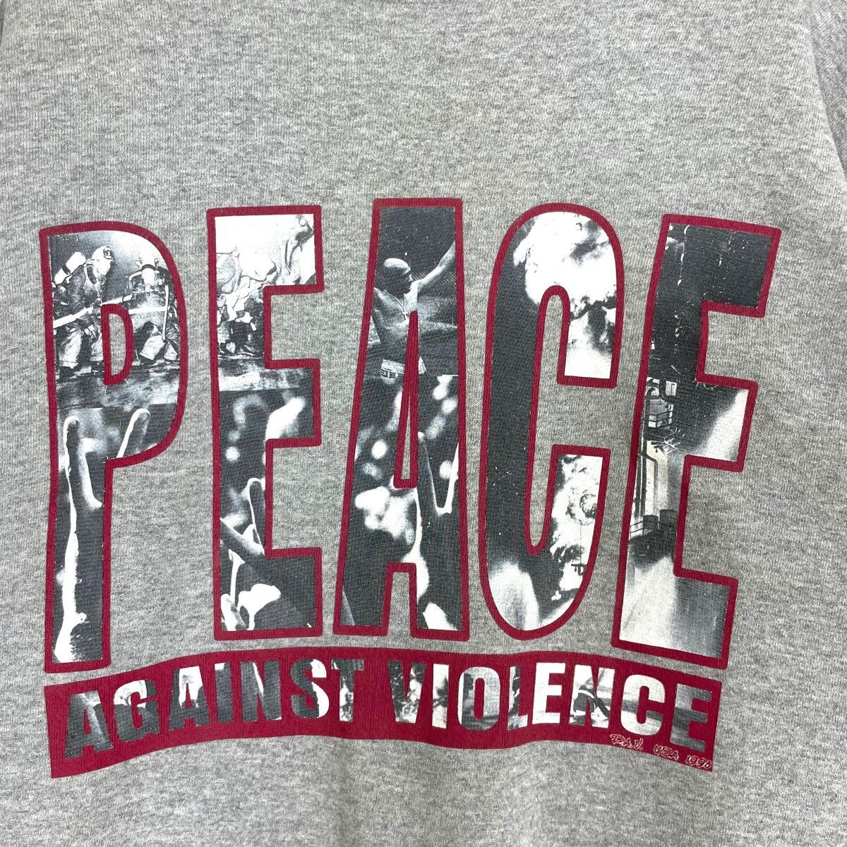 Vintage Vintage 90s Bullet Peoof Peace Against Violence Sweatshirt Size US M / EU 48-50 / 2 - 7 Thumbnail