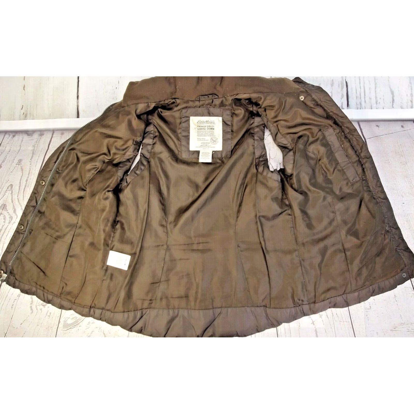 Eddie Bauer Eddie Bauer Vest Women's Goose Down Puffer Quilted Full Zip Brown Size SMALL Regul ar Fit Size S / US 4 / IT 40 - 5 Thumbnail