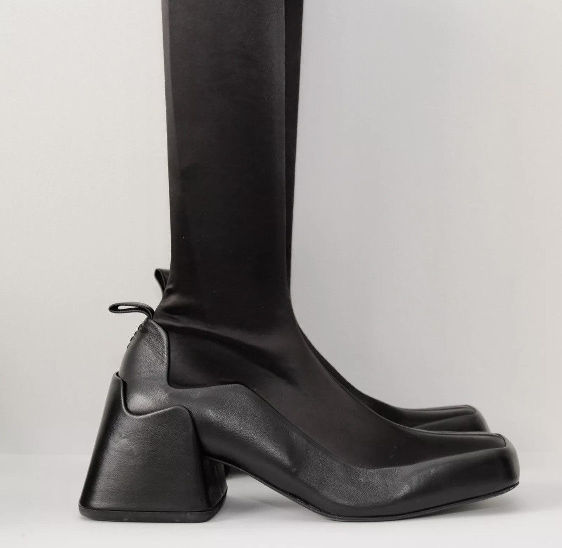 Jil Sander Jil Sander Block Heel Square Toe Boots Size US 9.5 / IT 39.5 - 6 Thumbnail