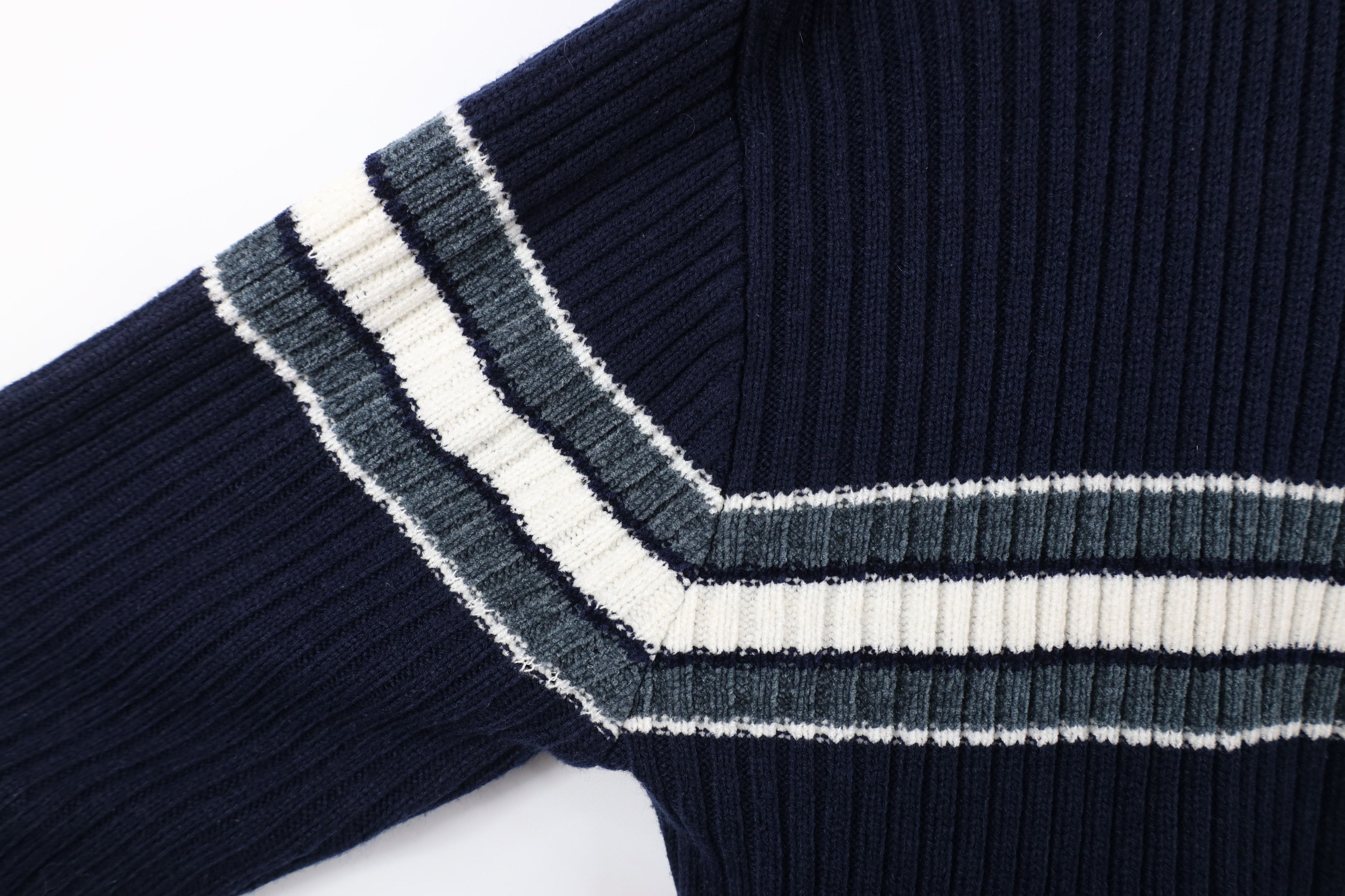 Vintage Vintage 90s Streetwear Block Chunky Ribbed Knit Sweater Size US XL / EU 56 / 4 - 6 Thumbnail