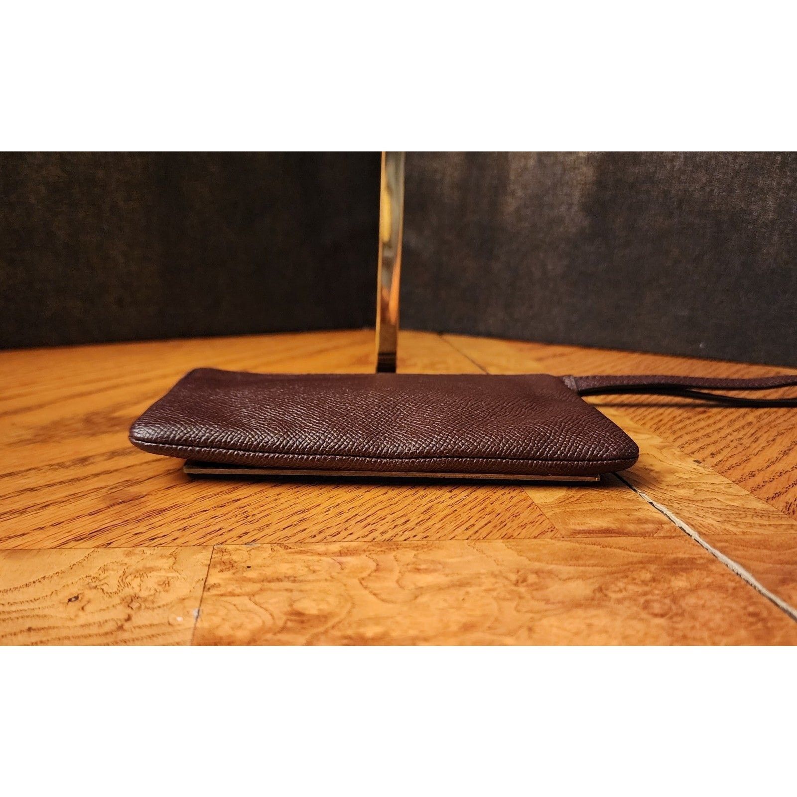 Coach Coach Corner Brown Cross Grain Leather Wristlet Size ONE SIZE - 6 Thumbnail
