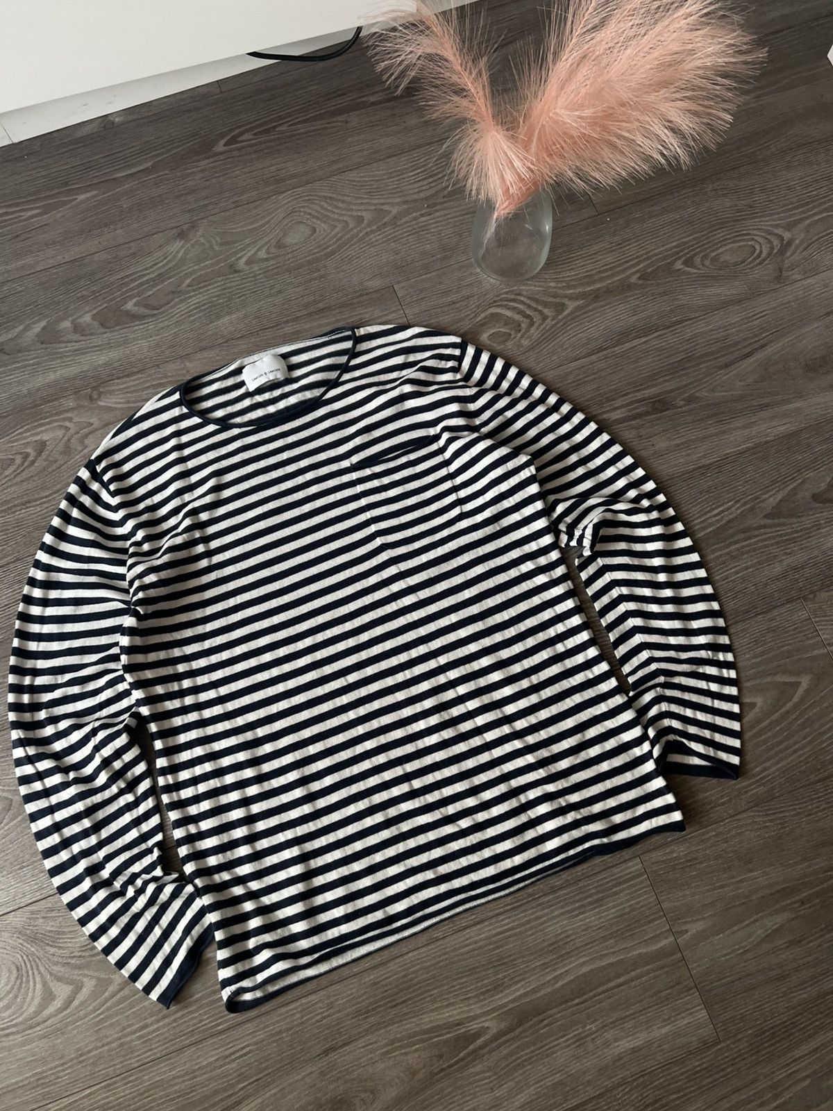 Japanese Brand × Samsoe Samsoe ‼️Archival Samsoe Samsoe Stripes Y2k Opium Long Sleeve Tee‼️ Size US XL / EU 56 / 4 - 10 Thumbnail