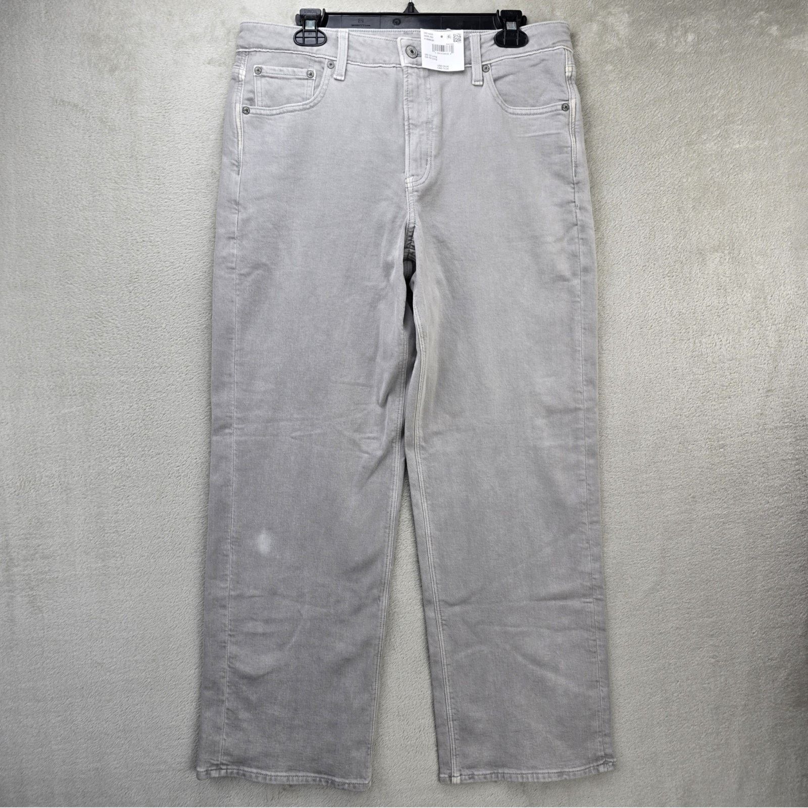 Abercrombie & Fitch Abercrombie Fitch Stovepipe Jeans 10 Long Gray (Fits 34x30) Size 34" / US 12 / IT 48 - 1 Thumbnail