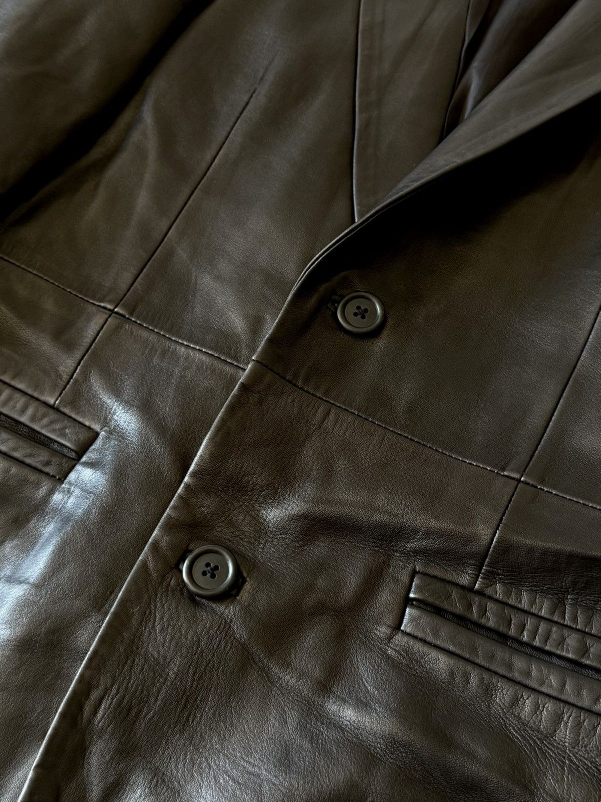 Gucci × Tom Ford Archive Gucci - Tom Ford - Lamb Skin - Leather Coat Size US M / EU 48-50 / 2 - 4 Thumbnail