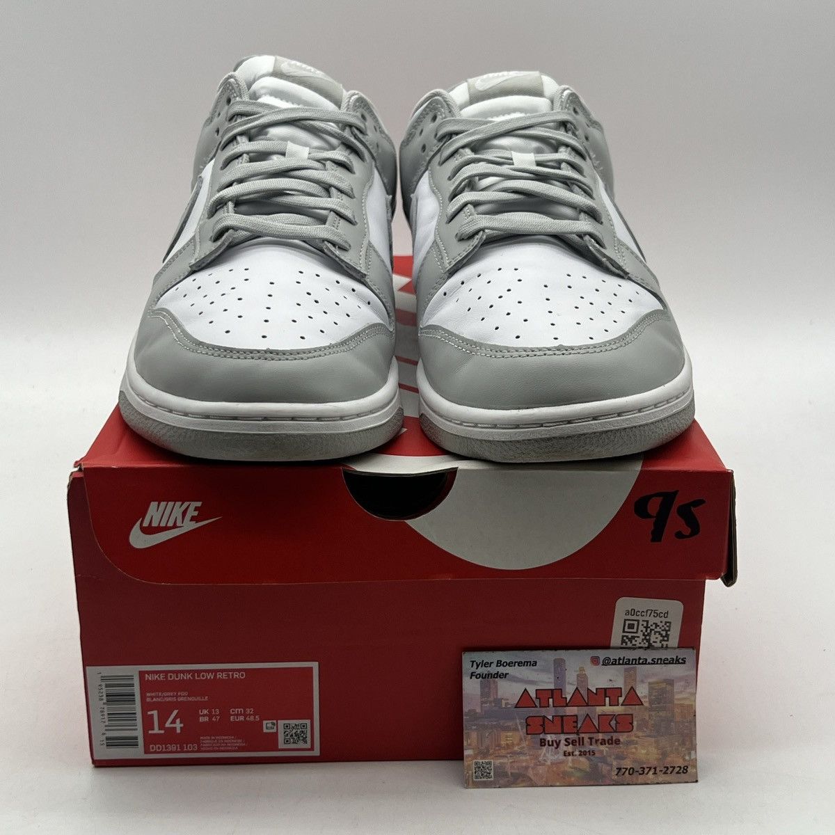 Nike Nike dunk low grey fog Size US 14 / EU 47 - 2 Thumbnail