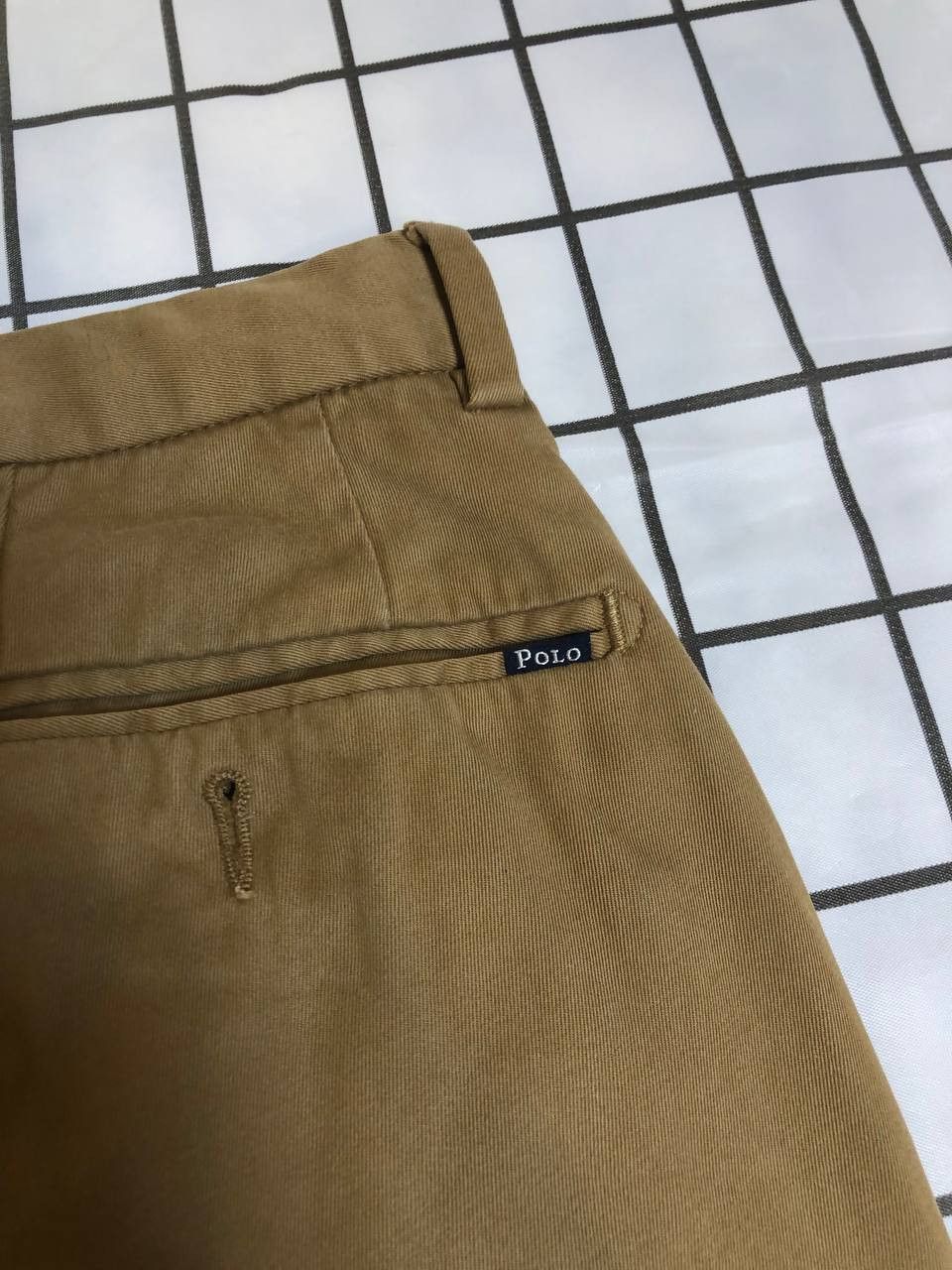 Polo Ralph Lauren Polo Ralph Lauren Mens Chino Trousers Slim Straight Beige Size US 31 - 14 Thumbnail