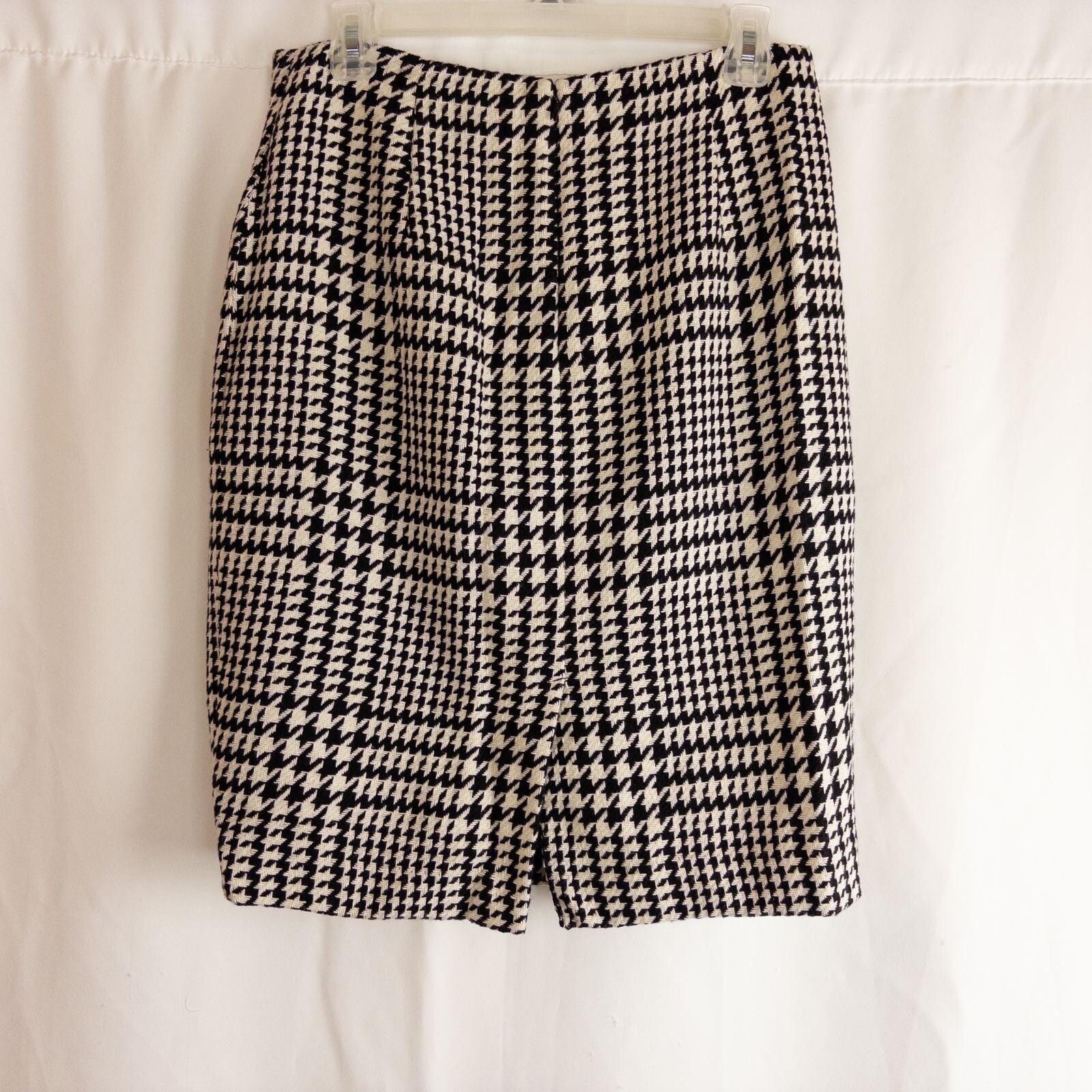 Other Liz Claiborne Vintage Black & White Skirt Womens 8 Medium Size 30" / US 8 / IT 44 - 5 Thumbnail