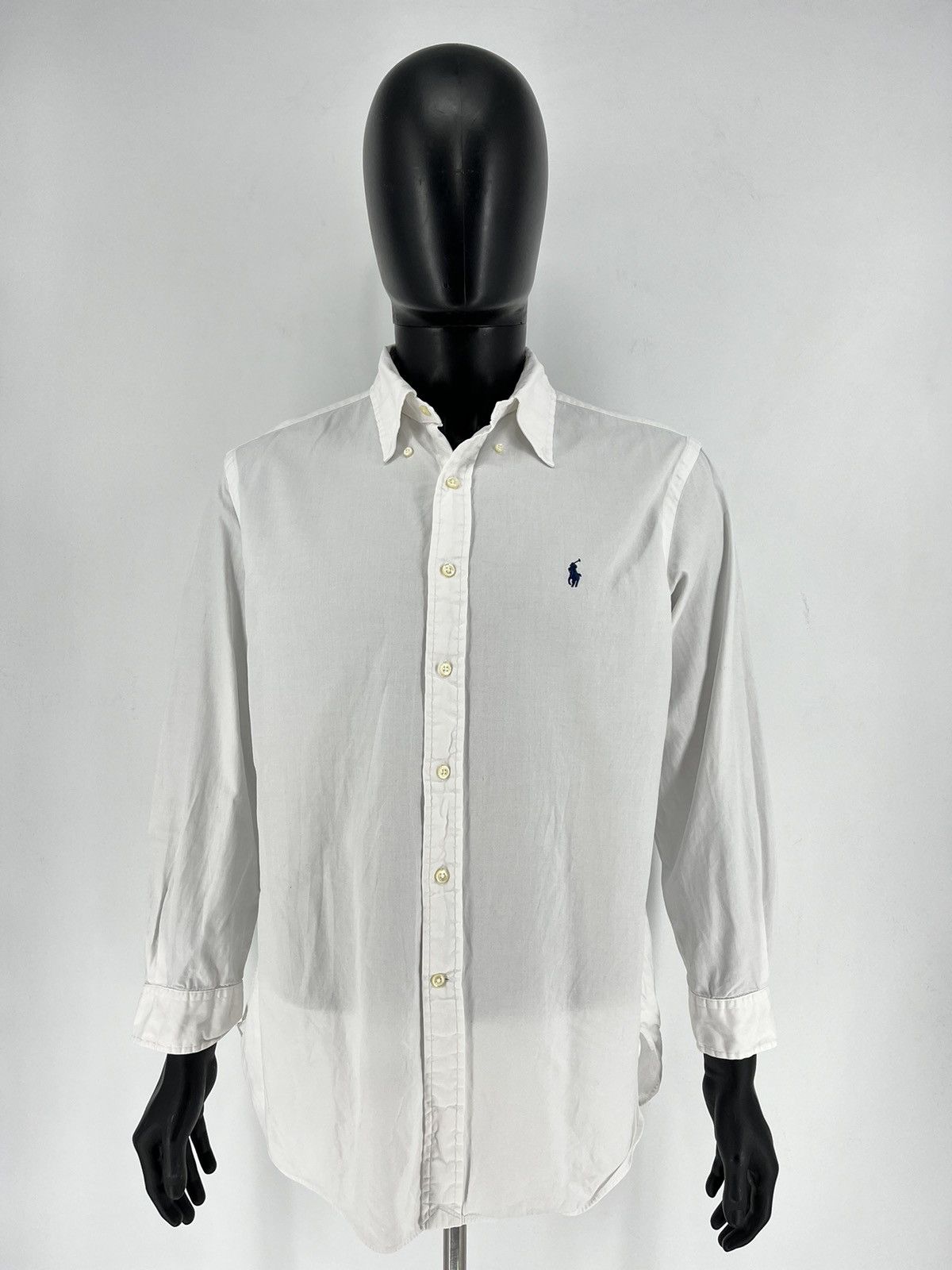 Polo Ralph Lauren × Ralph Lauren × Vintage Vintage White Shirt Polo Ralph Lauren Size XL Rare Size US XL / EU 56 / 4 - 2 Thumbnail