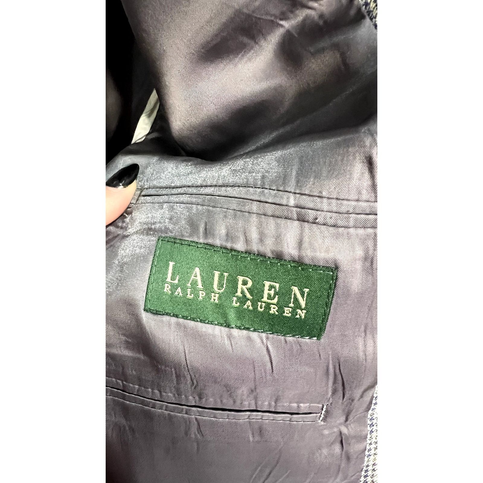 Lauren Ralph Lauren Vintage 90s Ralph Lauren Men's Herringbone Blazer Size 40S Size 40S - 3 Thumbnail