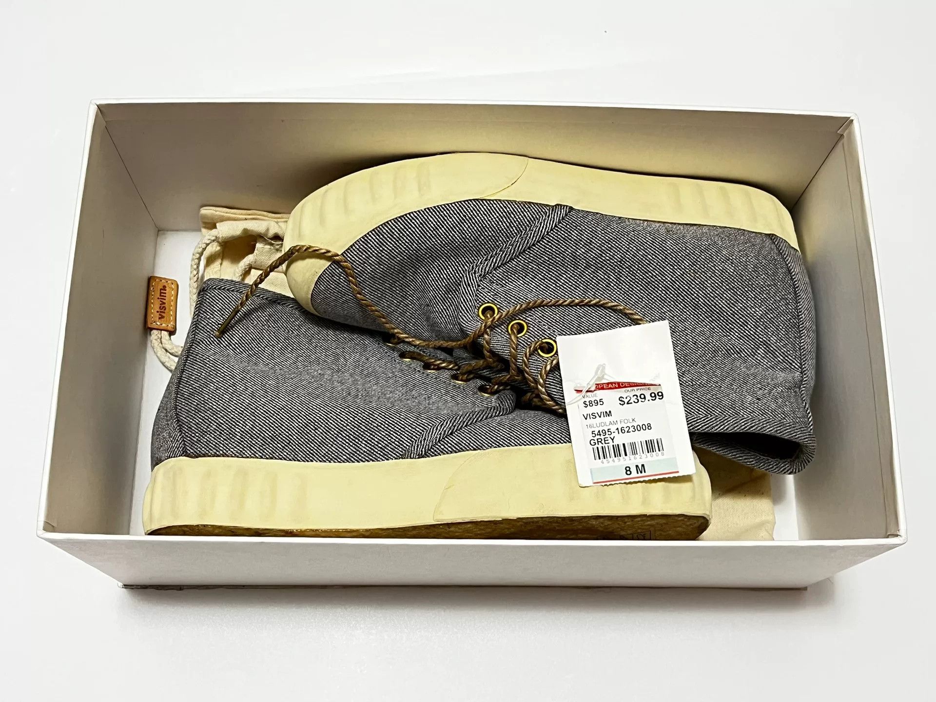 visvim udiam folk grey high-top trainers
