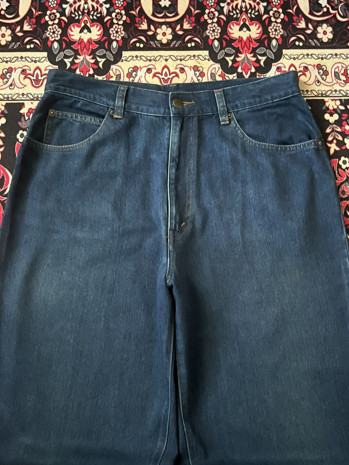 Japanese Brand × Kenzo ⚡️Baggy⚡️Vintage Japanese Brand Kenzo Blue Washed Casual Pants Size US 32 / EU 48 - 4 Thumbnail