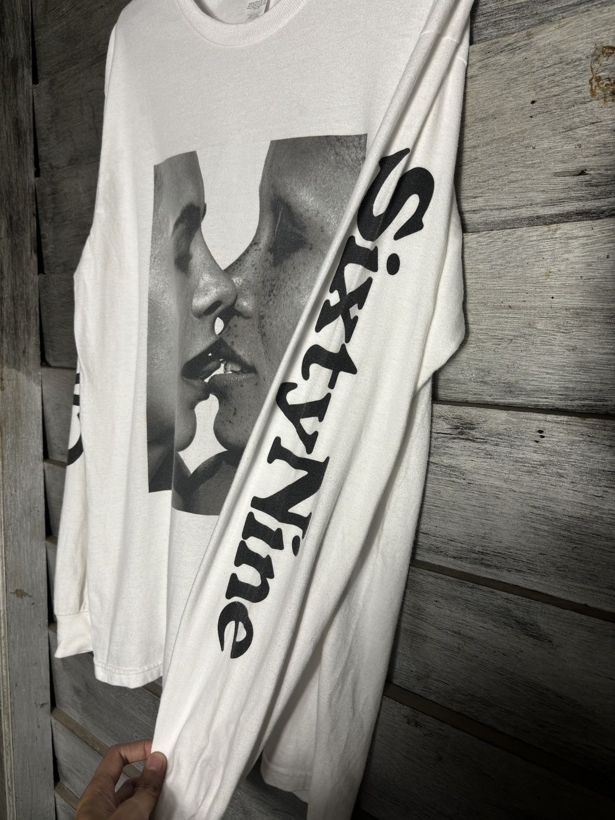 Vintage CHAOS SIXTYNINE 'KISS' LONG SLEEVED T-SHIRT Size US M / EU 48-50 / 2 - 5 Thumbnail