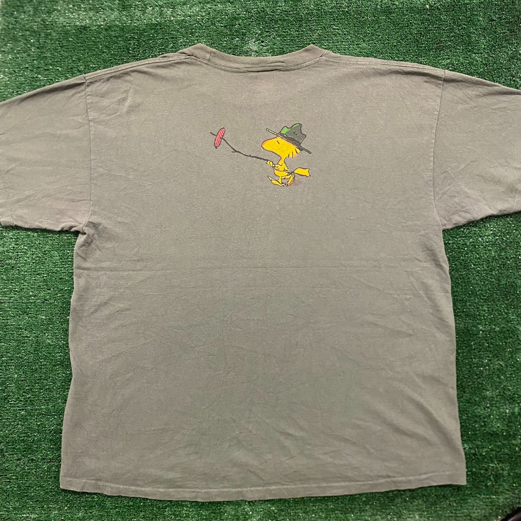 Peanuts Crazy Vintage 90s Woodstock Comic Single Stitch T-Shirt Size US XL / EU 56 / 4 - 6 Thumbnail